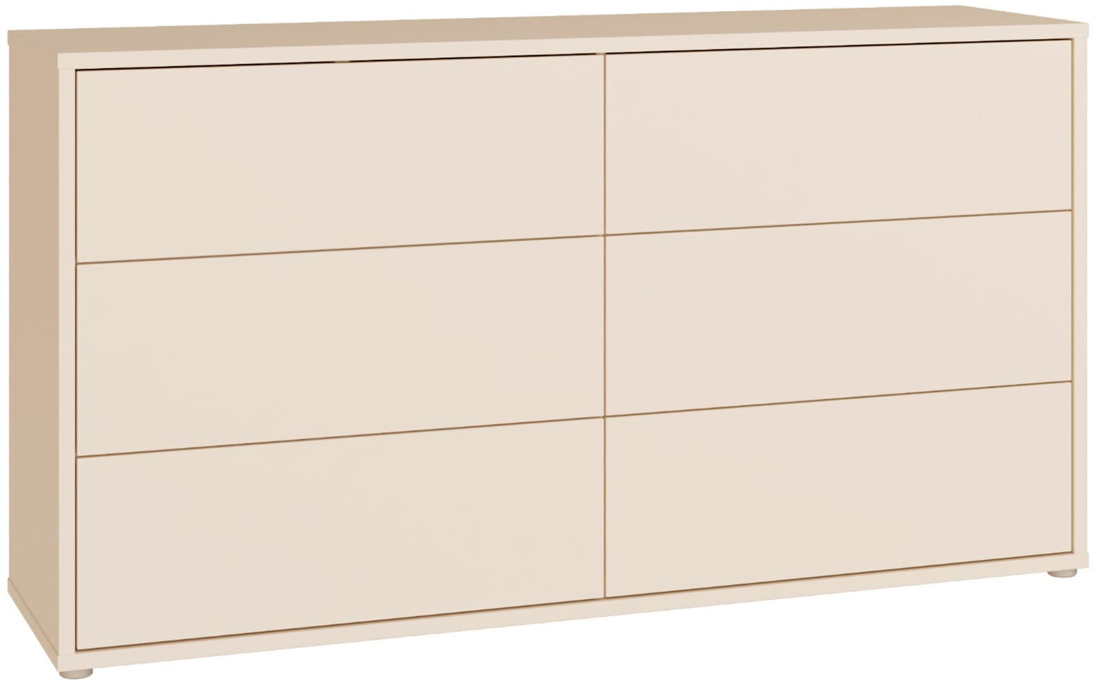 FORTE Sideboard »Alice Springs, Kommode mit 6 Schubkästen, Breite 154,5cm« Schubkästen mit Vollauszug, grifflos,Push to open , Stauraum