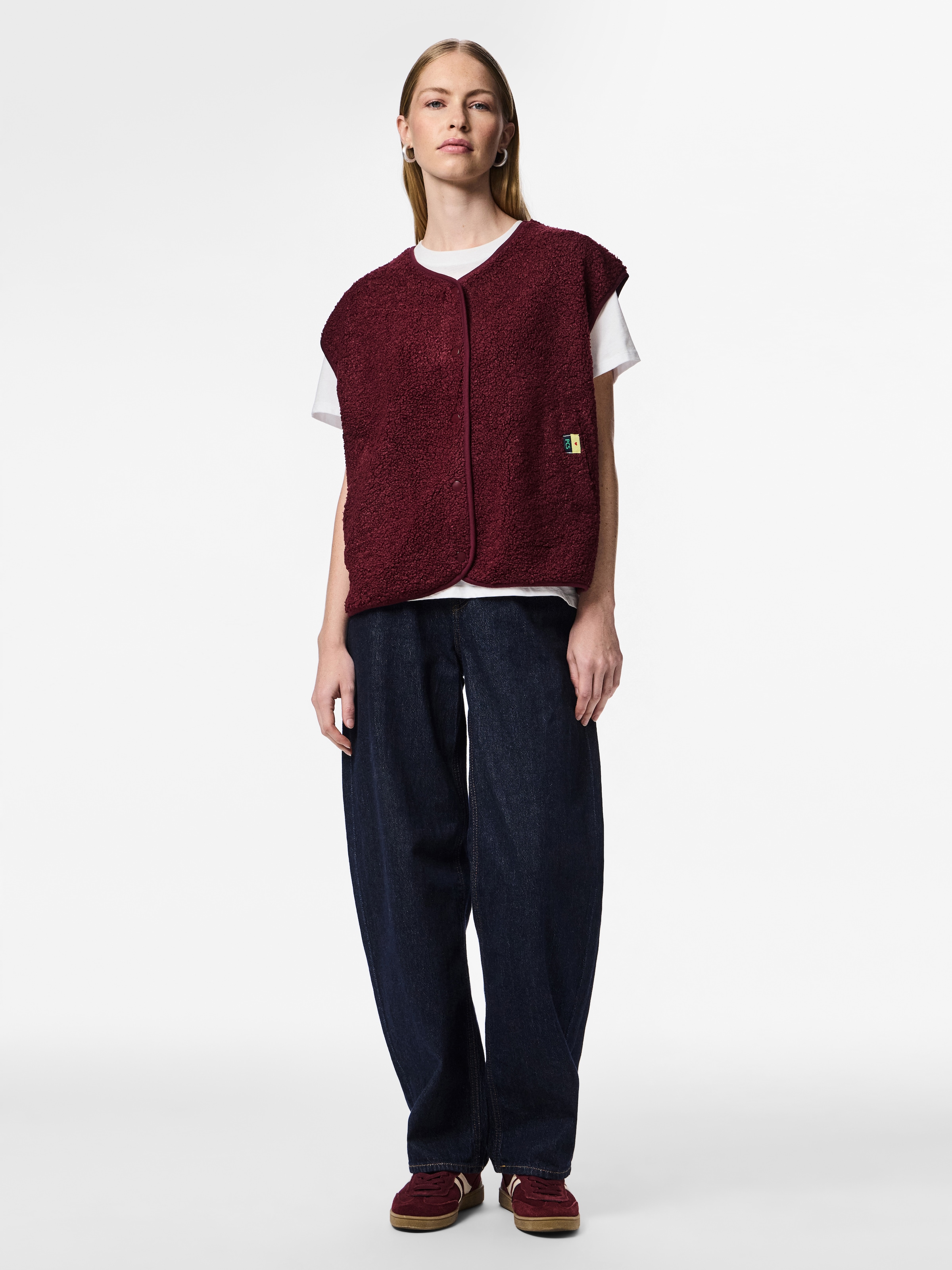 pieces Gilet en peluche »PCKATTY TEDDY VEST NOOS BC« fibre synthétique