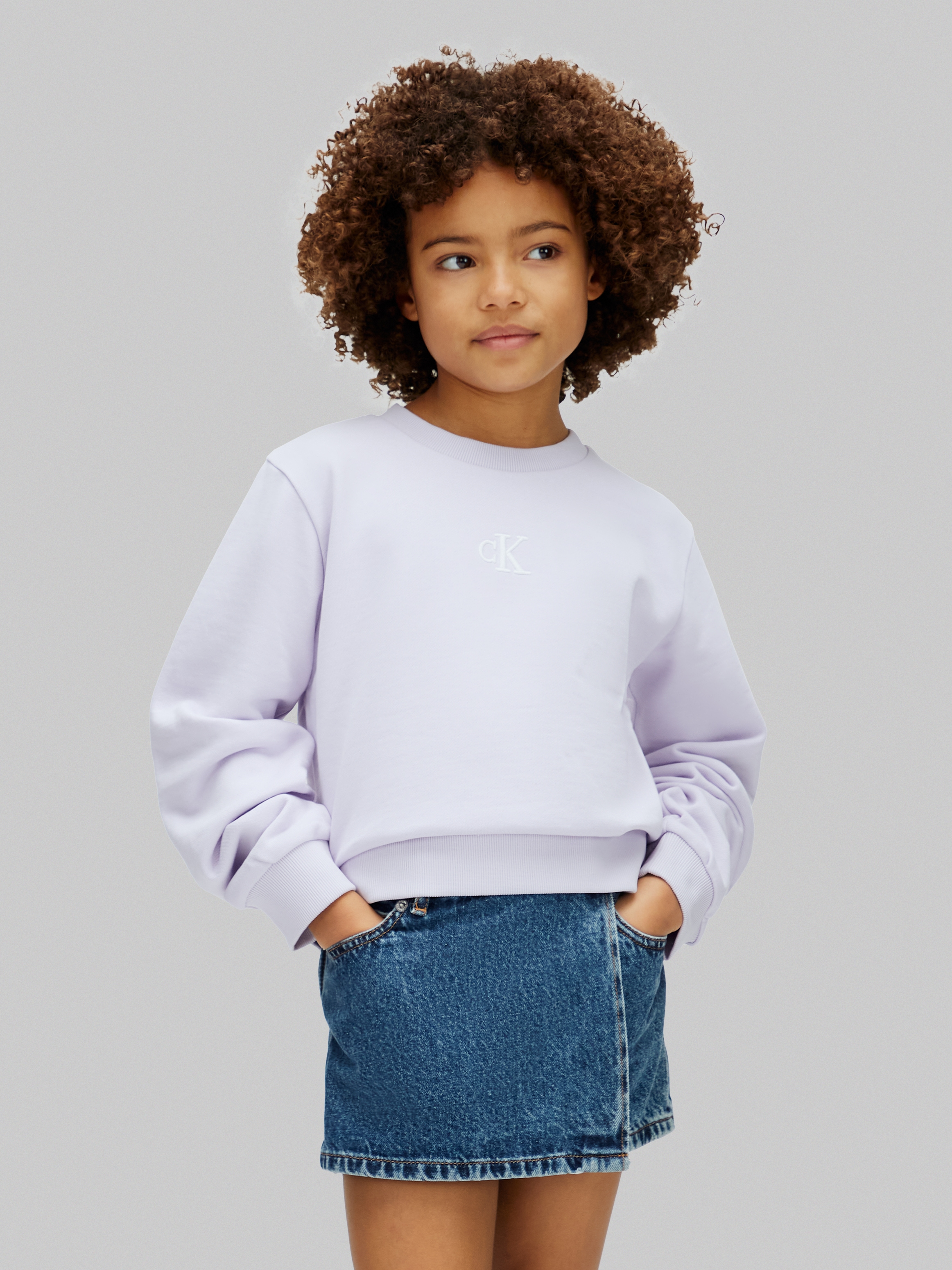 Calvin Klein Jeans Sweatshirt »CREWNECK SWEATSHIRT«, Regular fit für Kinder mit Rundhalsausschnitt
