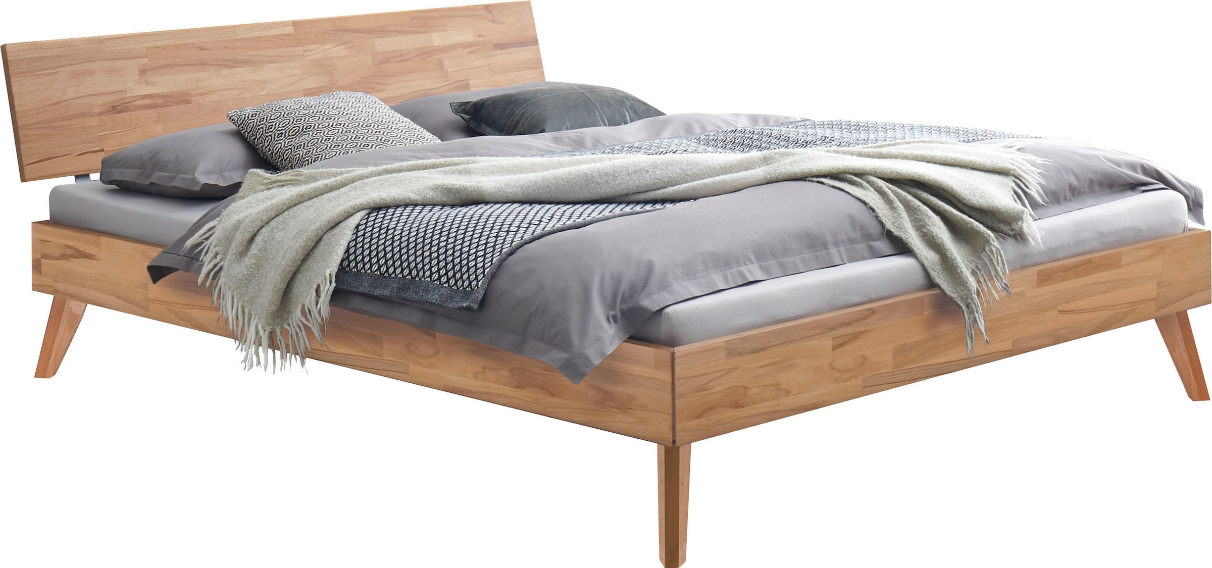 HASENA Lit en bois »Ancona« hauteur du pied 25 cm