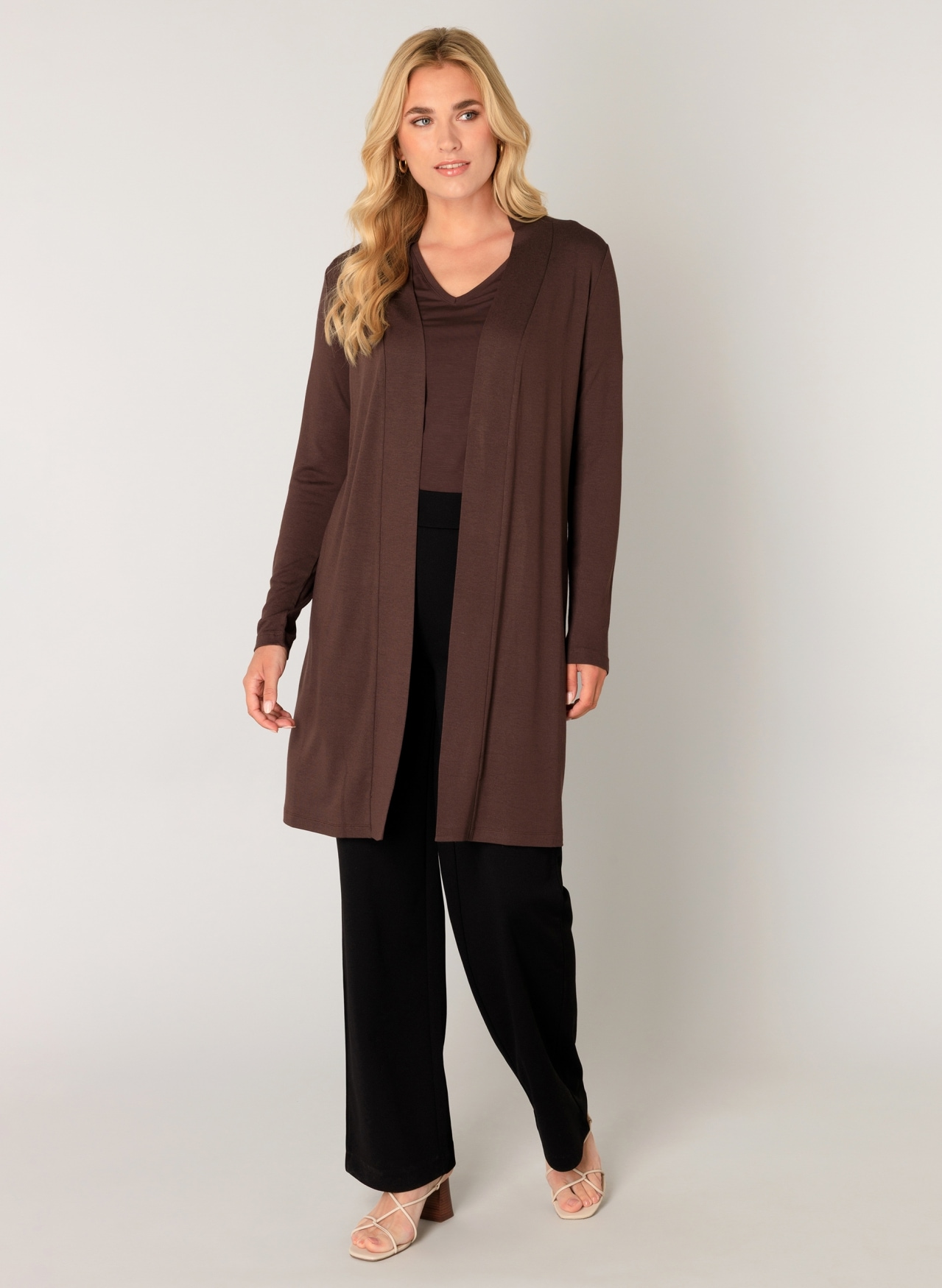 Base Level Cardigan long »Yayla long« ohne Verschluss