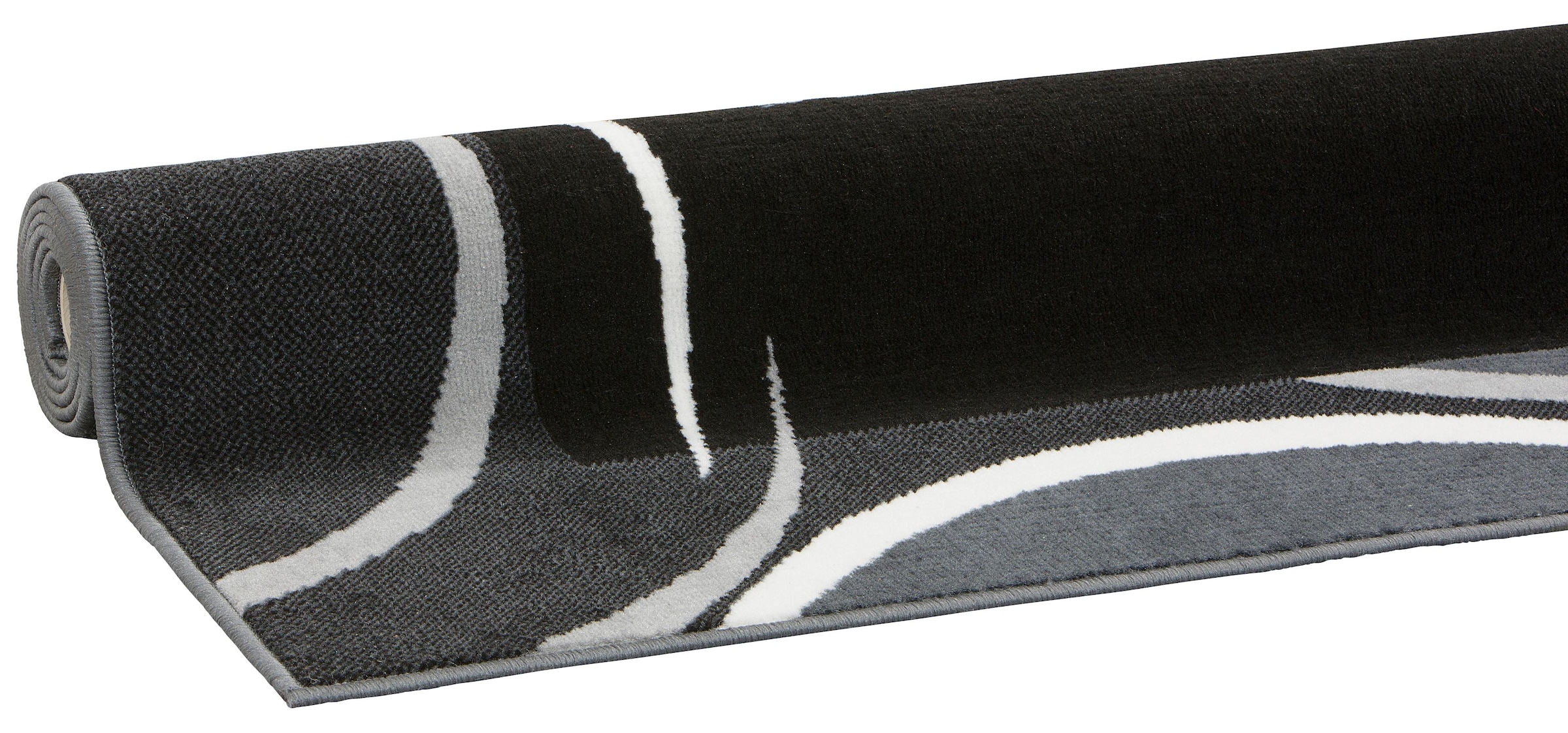 my home Teppich »Noah« rechteckig 7 mm Höhe weiche Haptik, Teppich mit Bordüre, Kurzflor, verspieltes Design