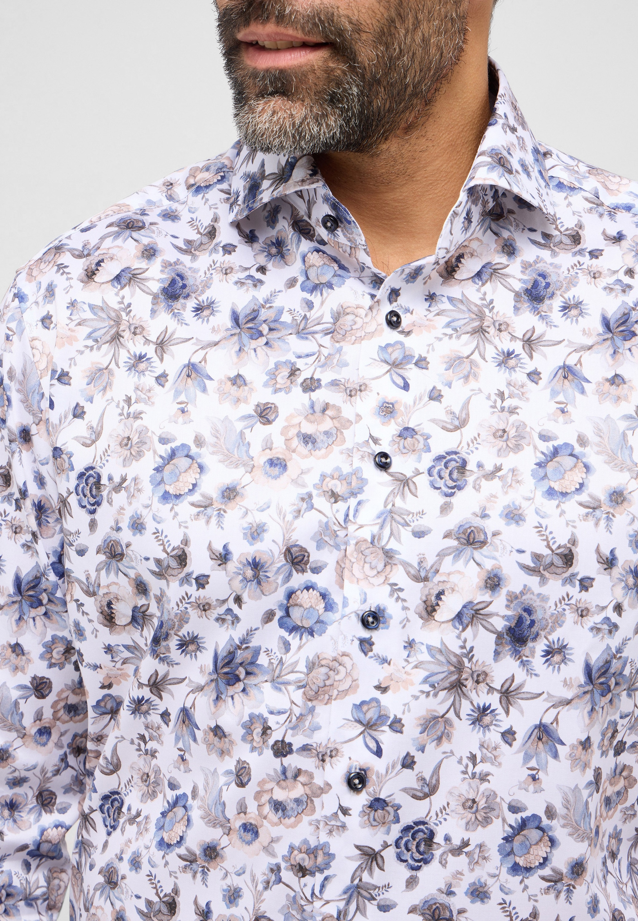 Eterna Langarmhemd »MODERN FIT« NON IRON (bügelfrei)