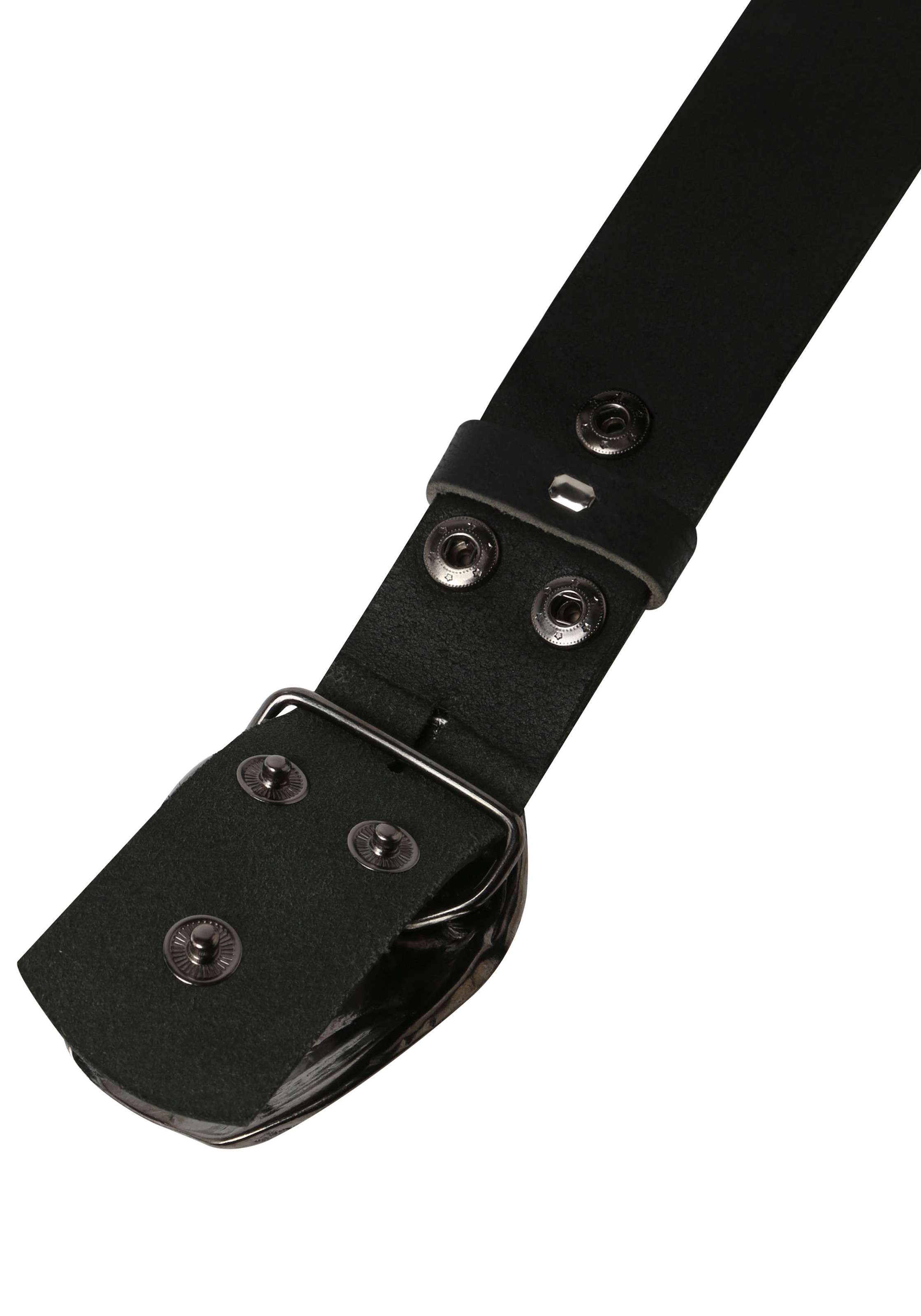 Rettungsring Gürtel Ceinture en cuir mit austauschbarer Schliesse »Auster Muschel Schwarz«