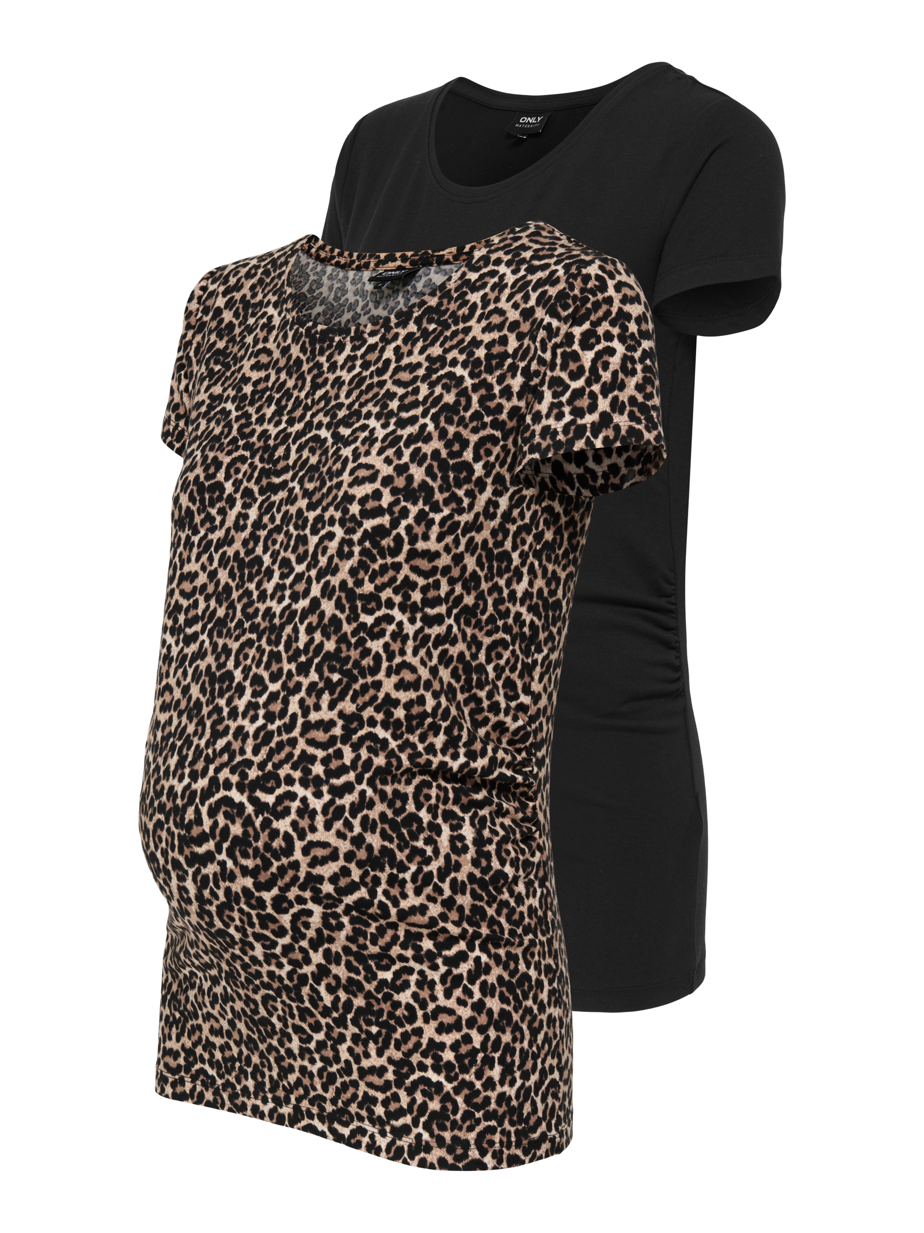 ONLY MATERNITY T-shirt de grossesse »OLMLOVELY S/S ONECK AOP TOP 2PCK JRS NOO« Packung, 2 cuis tlg.