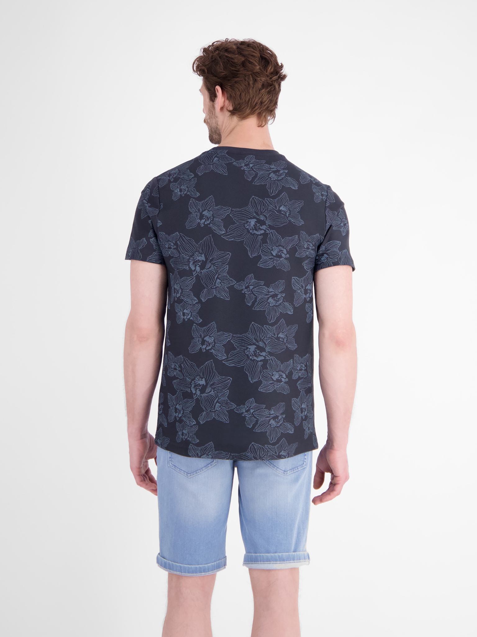 LERROS Kurzarmshirt Sommershirt mit floralem Allover-Print