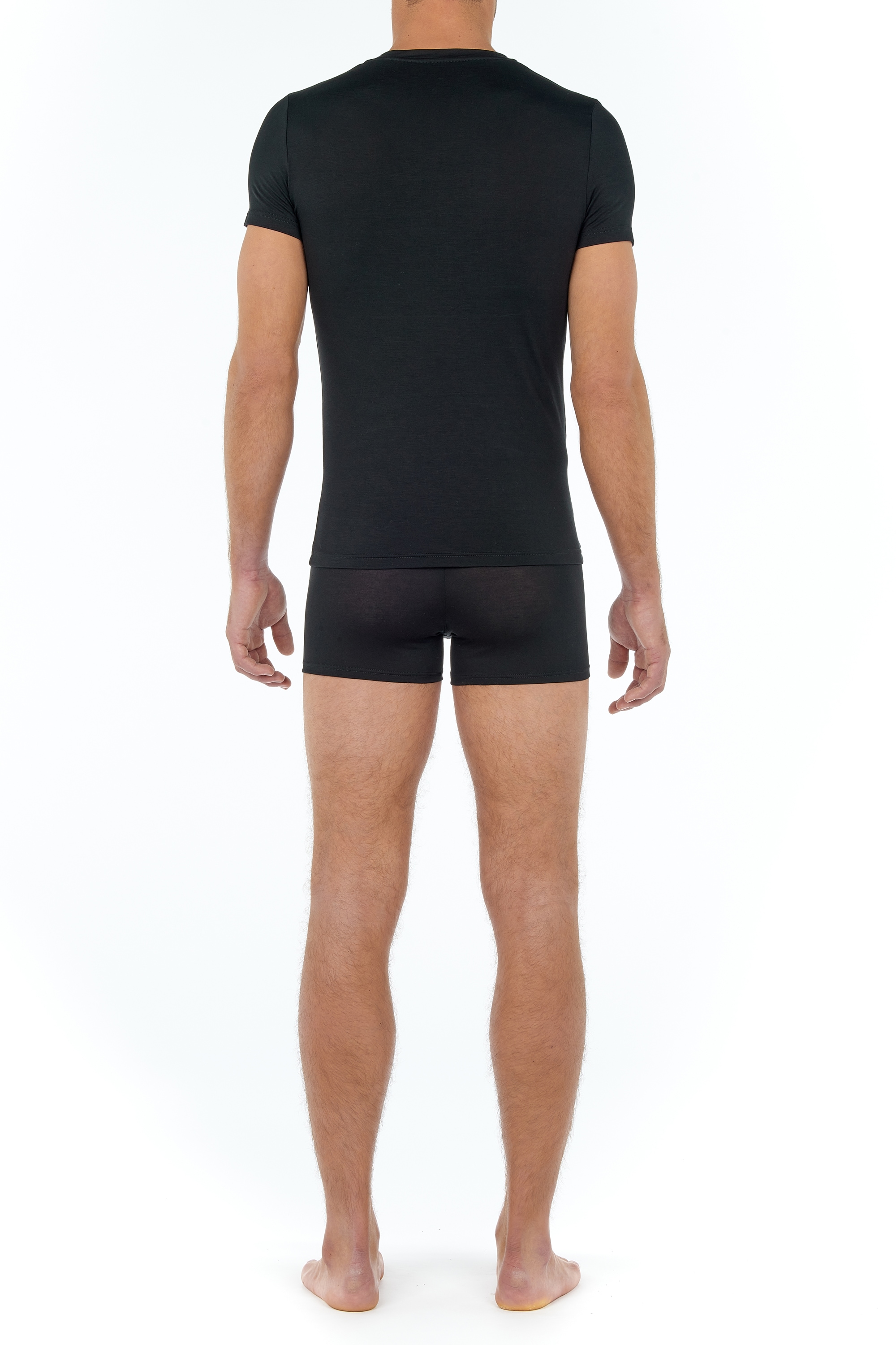 Hom V-Shirt »Tencel soft« Kurzarm, weich, elastisch