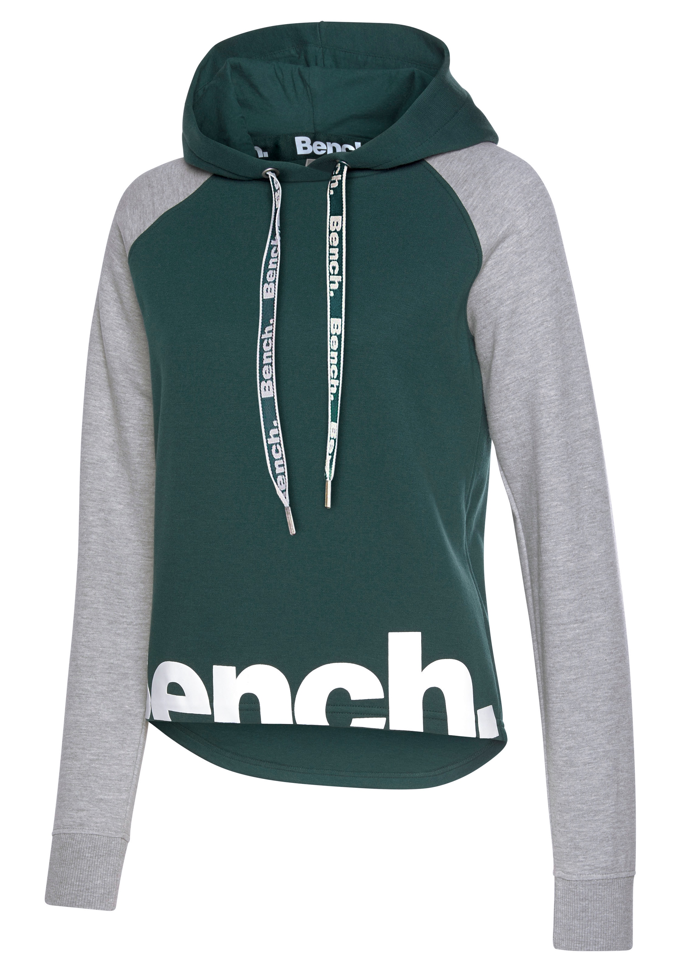 Bench. Loungewear Sweat à capuche , mit farblich abgesetzten Ärmeln und Logodruck, Loungeanzug, Hoodie
