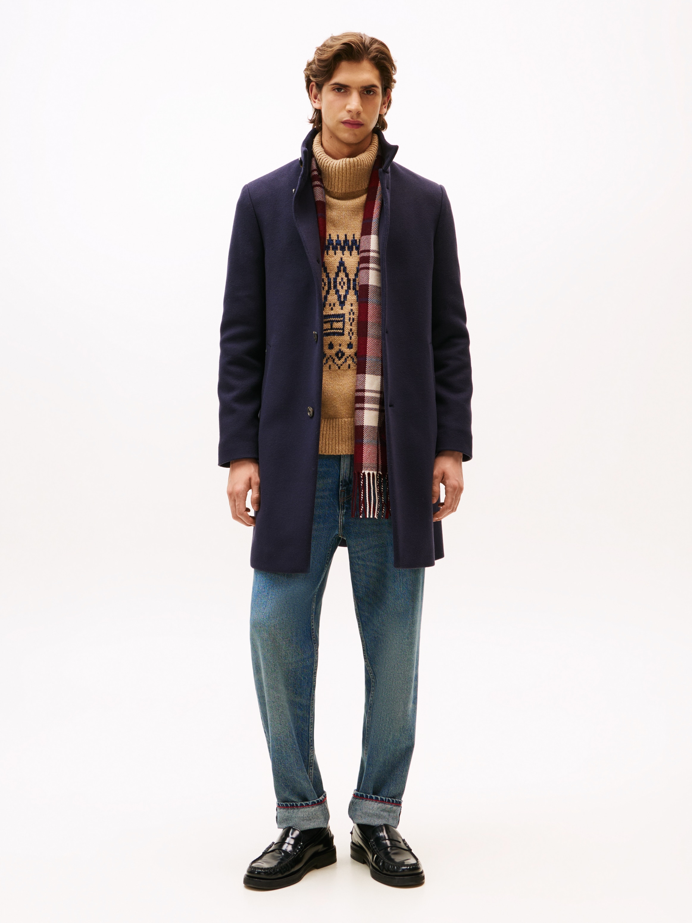 Tommy Hilfiger Wollmantel »DC WOOL STAND COLLAR«, Regular fit
