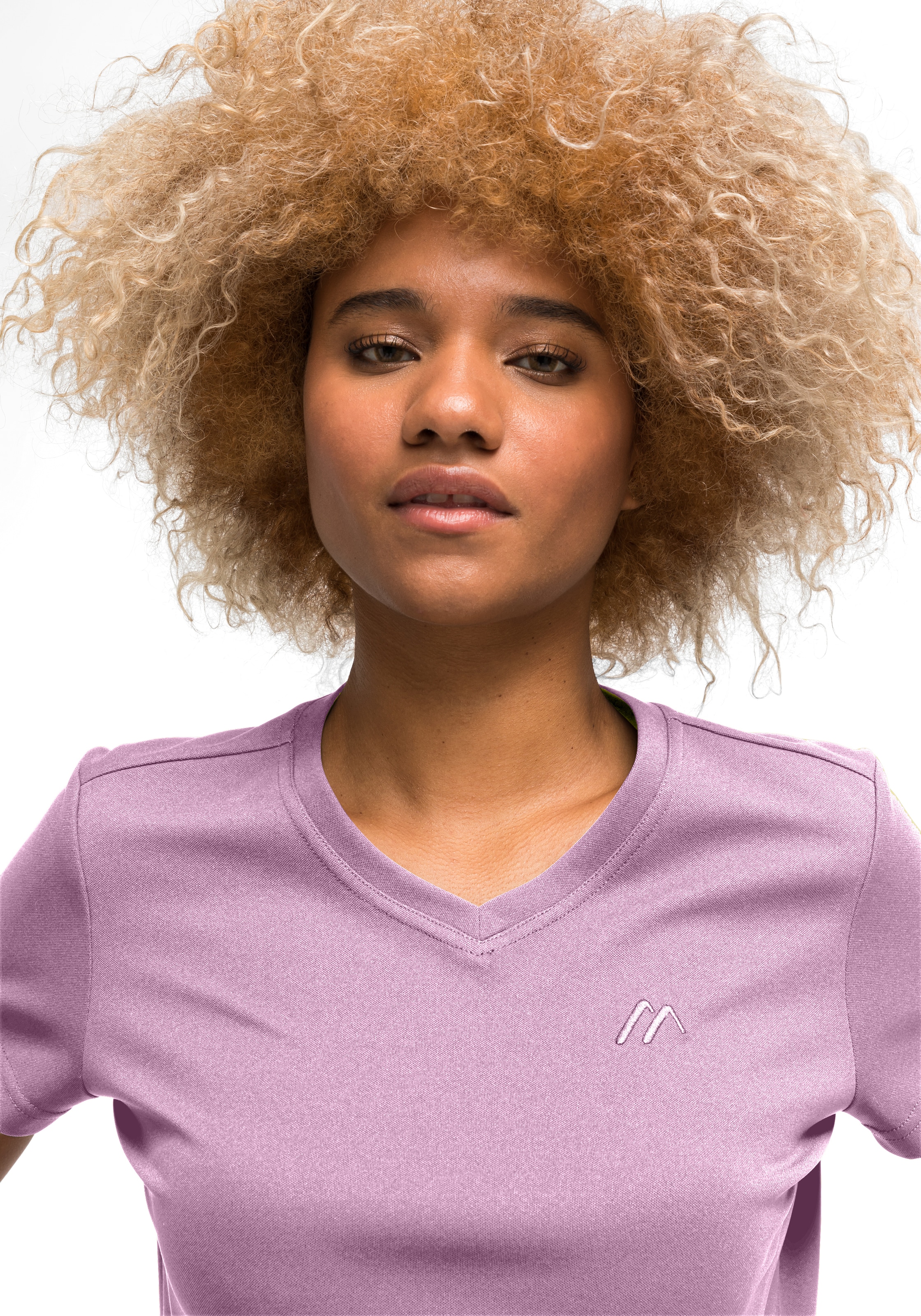 Maier Sports T-shirt »Trudy« t-shirt femme manches courtes, t-shirt fonctionnel léger d'été, col en V
