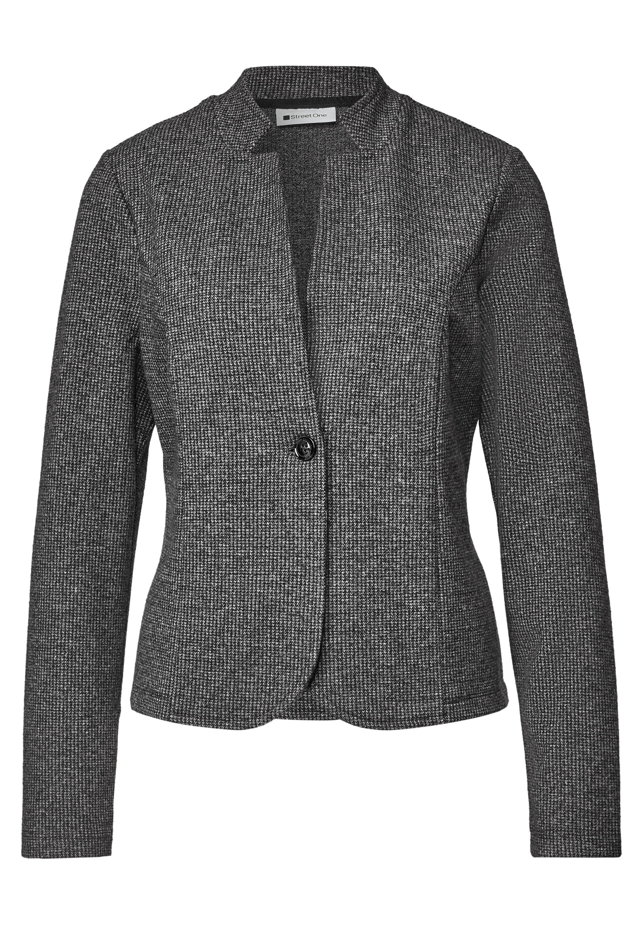STREET ONE Blazer court mit Houndstooth-Muster