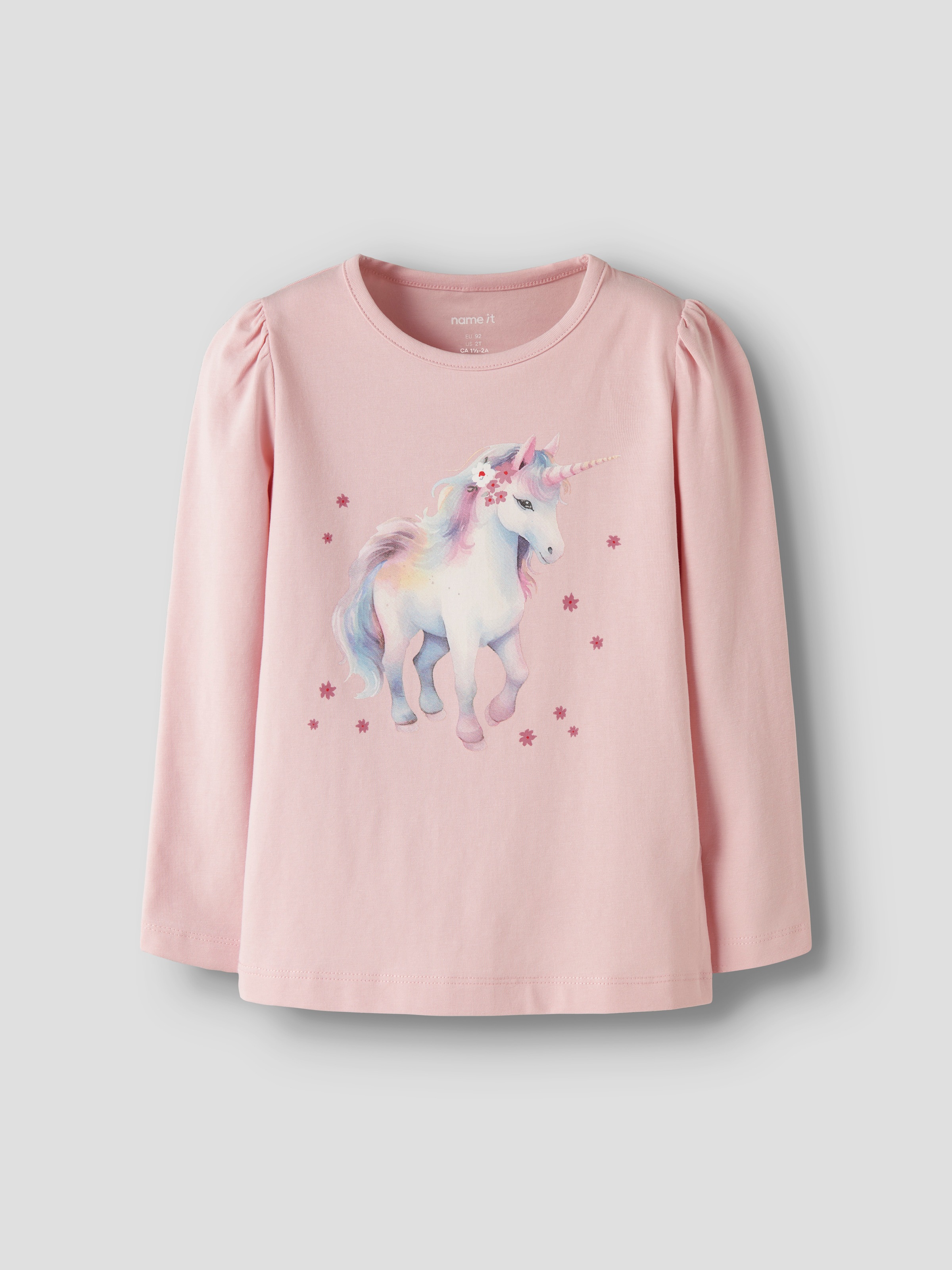 Name It T-shirt à manches longues »NMFKIMIA LS TOP BOX 2P« Paquet, 2 mélange coton, coupe régulière