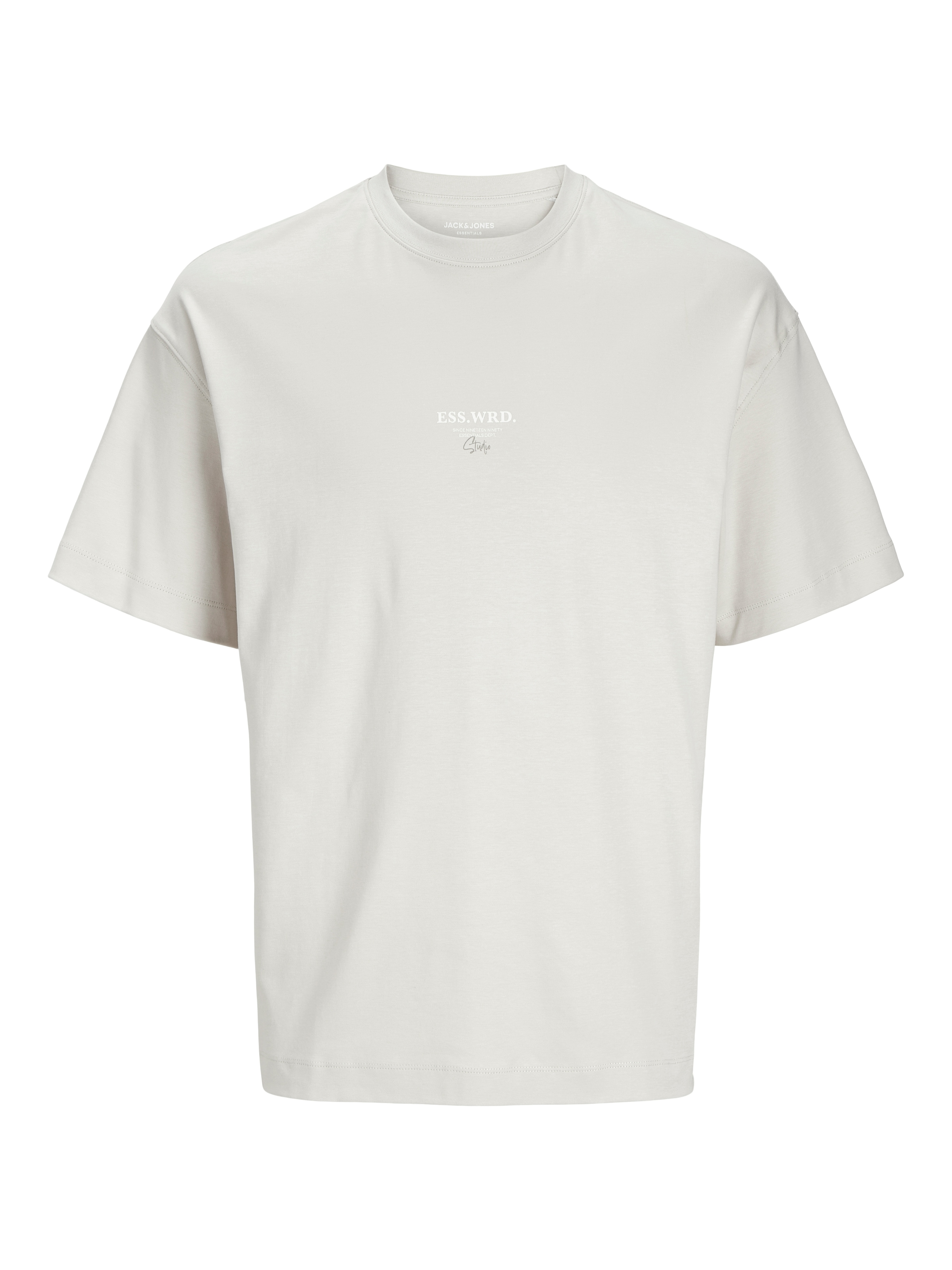 Jack & Jones Shirt à col rond »JJEURBAN EDGE STUDIO TEE SS O-NECK NOOS« mit Front und Back Print