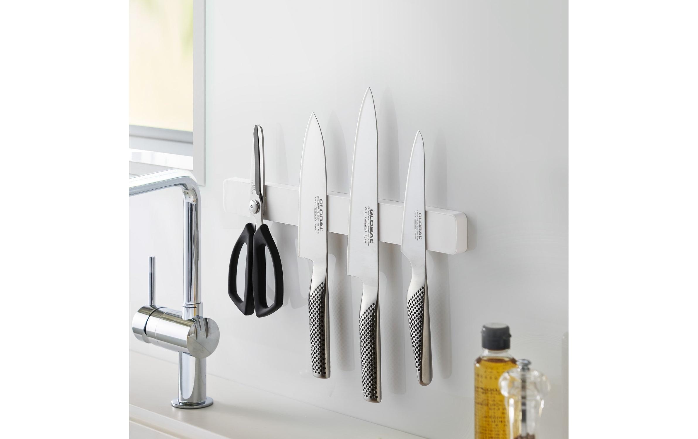 Yamazaki Barre murale magnétique pour couteaux »Magnetschiene Tower 35 x 1,7 x 4 cm« Magnetischer Messerhalter