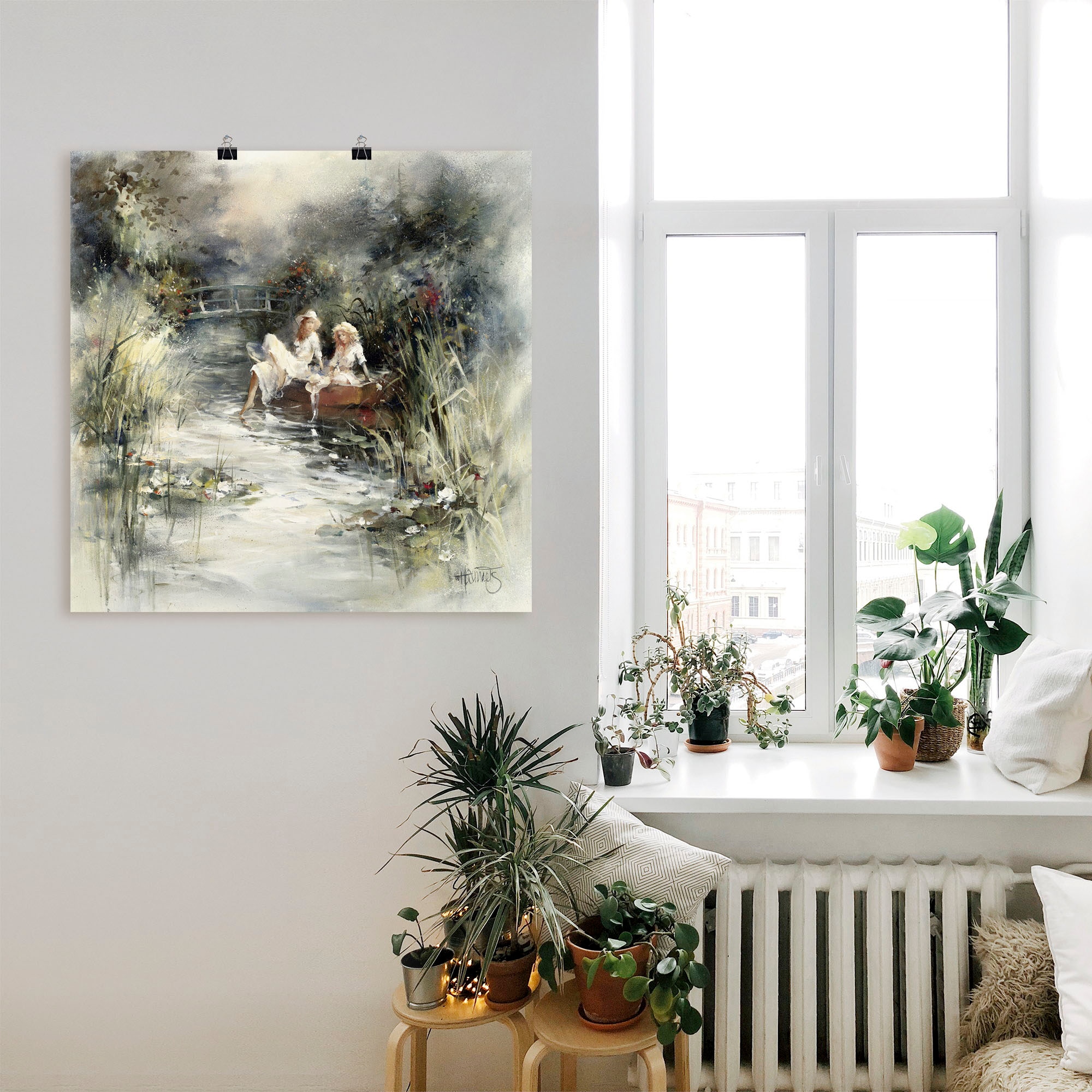 Artland Wandbild »Frühlingsschein« Frau 1 Stk. tlg. als Leinwandbild, Poster in verschied. Grössen