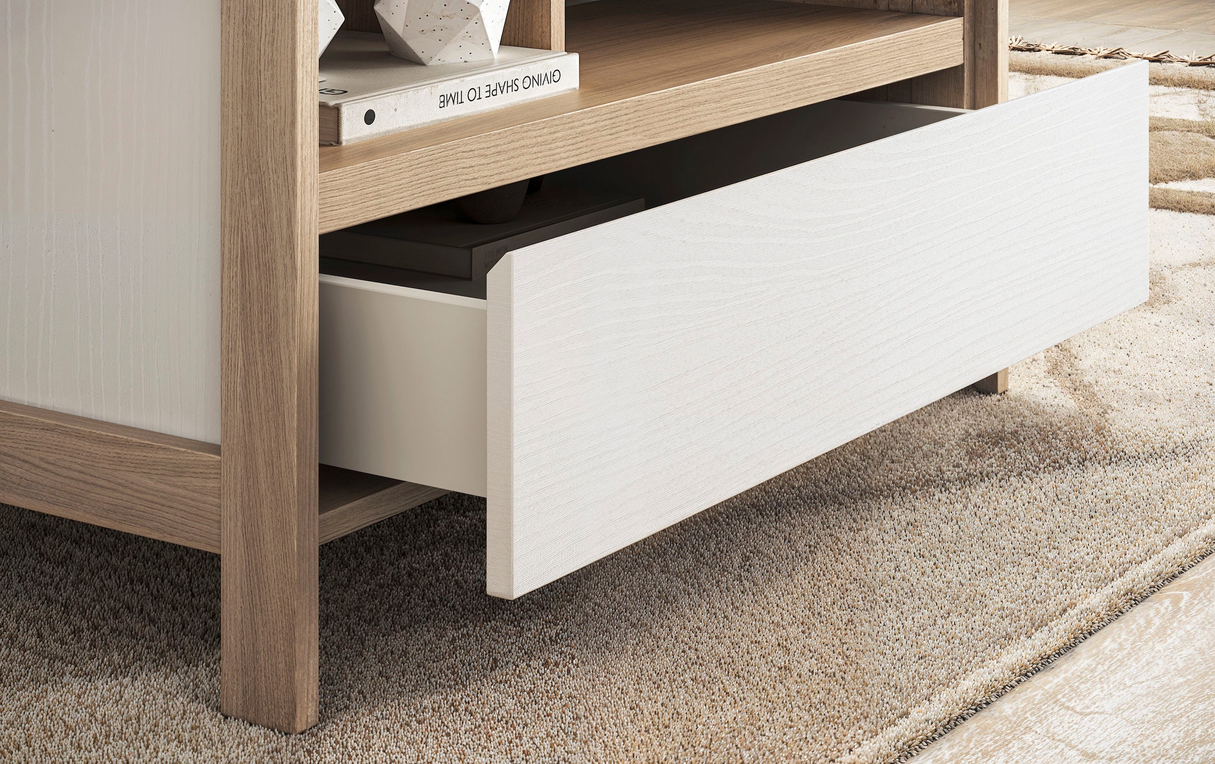 Home affaire Table basse »Stranda, Beistelltisch, Wohnzimmertisch, Sofatisch, Tisch« Schubkasten und Ablagefächer, in zwei Farben verfügbar