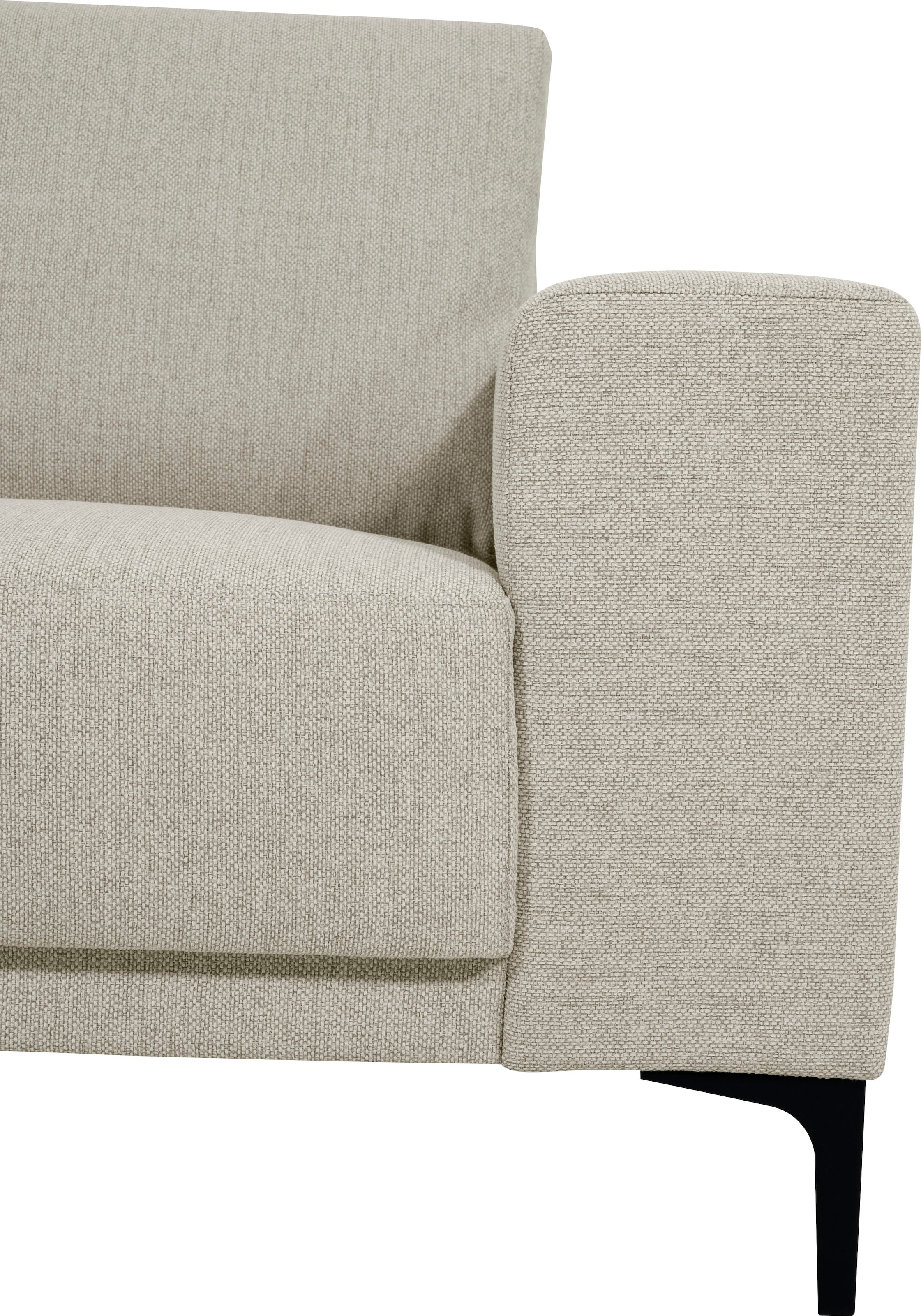 GOODproduct 2-places »Xander« Breite 164 cm, Webstoff, Soft-Touch Chenille, schwarze Metallfüsse