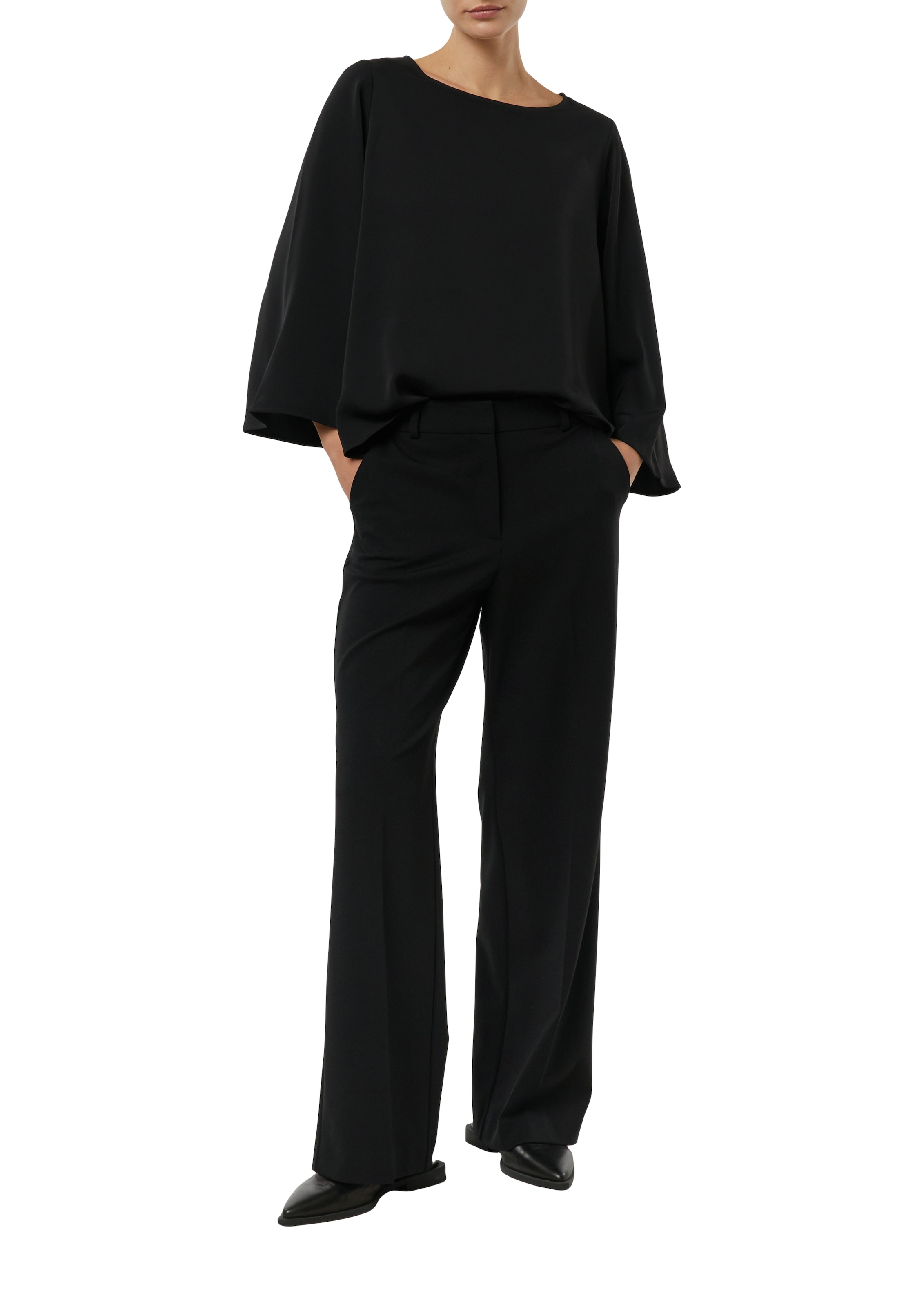 Comma Chemisier à chemise 3/4-Arm mit weiten Ärmeln