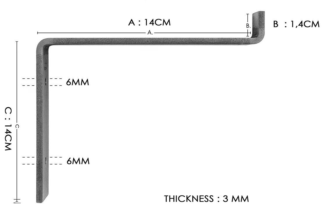 WOODY FASHION Wandregal »LAM004 2 Stück, 60 x 16 x 14 cm,«