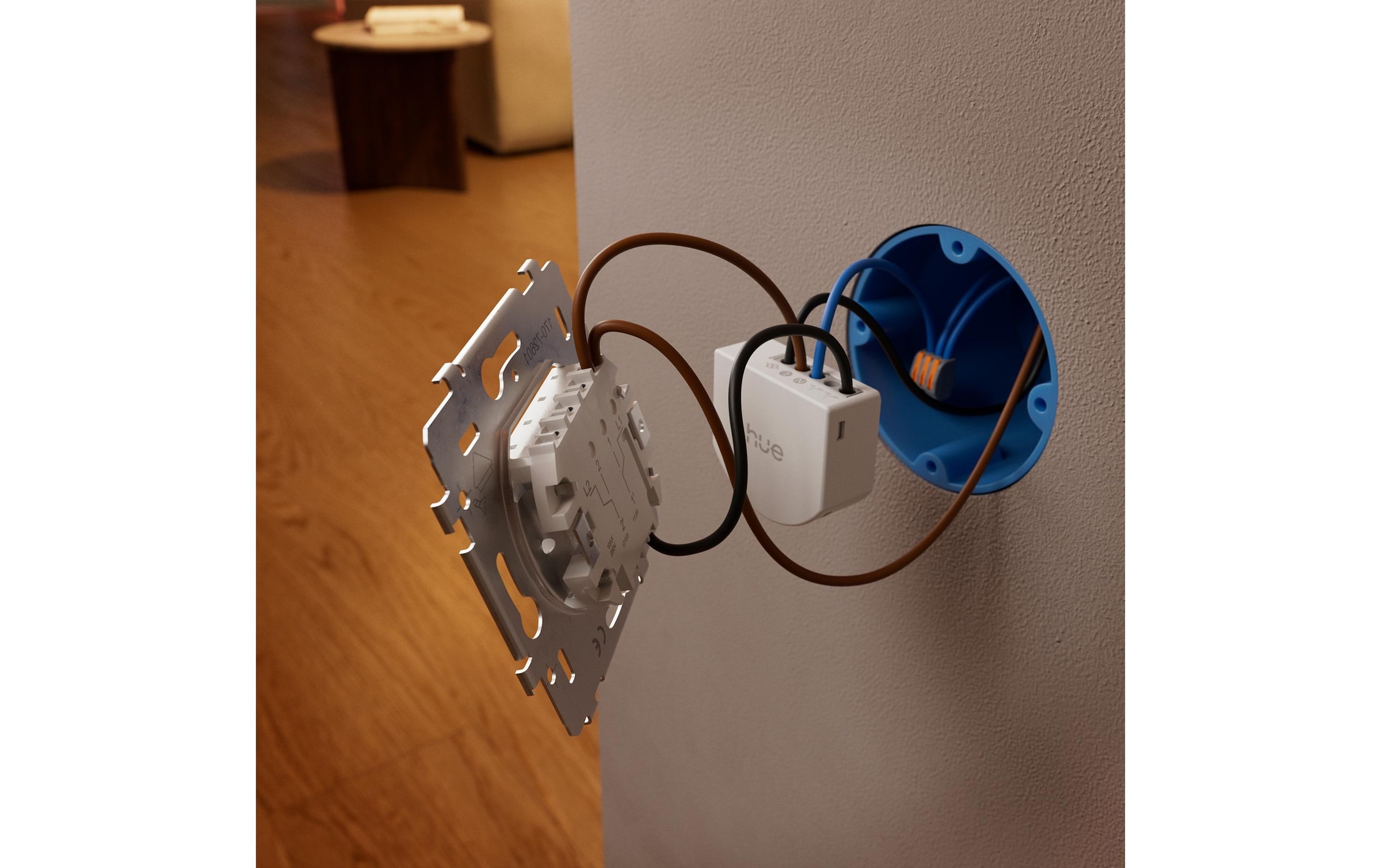 Philips Hue Smart-Home-Steuerelement »Wandschaltermodul, für nicht smarte Lampen (Ein/Aus), Netzbetrieb« 1 Kanal/1C (6A / 1.760 W), App‑ & Sprachsteuerung