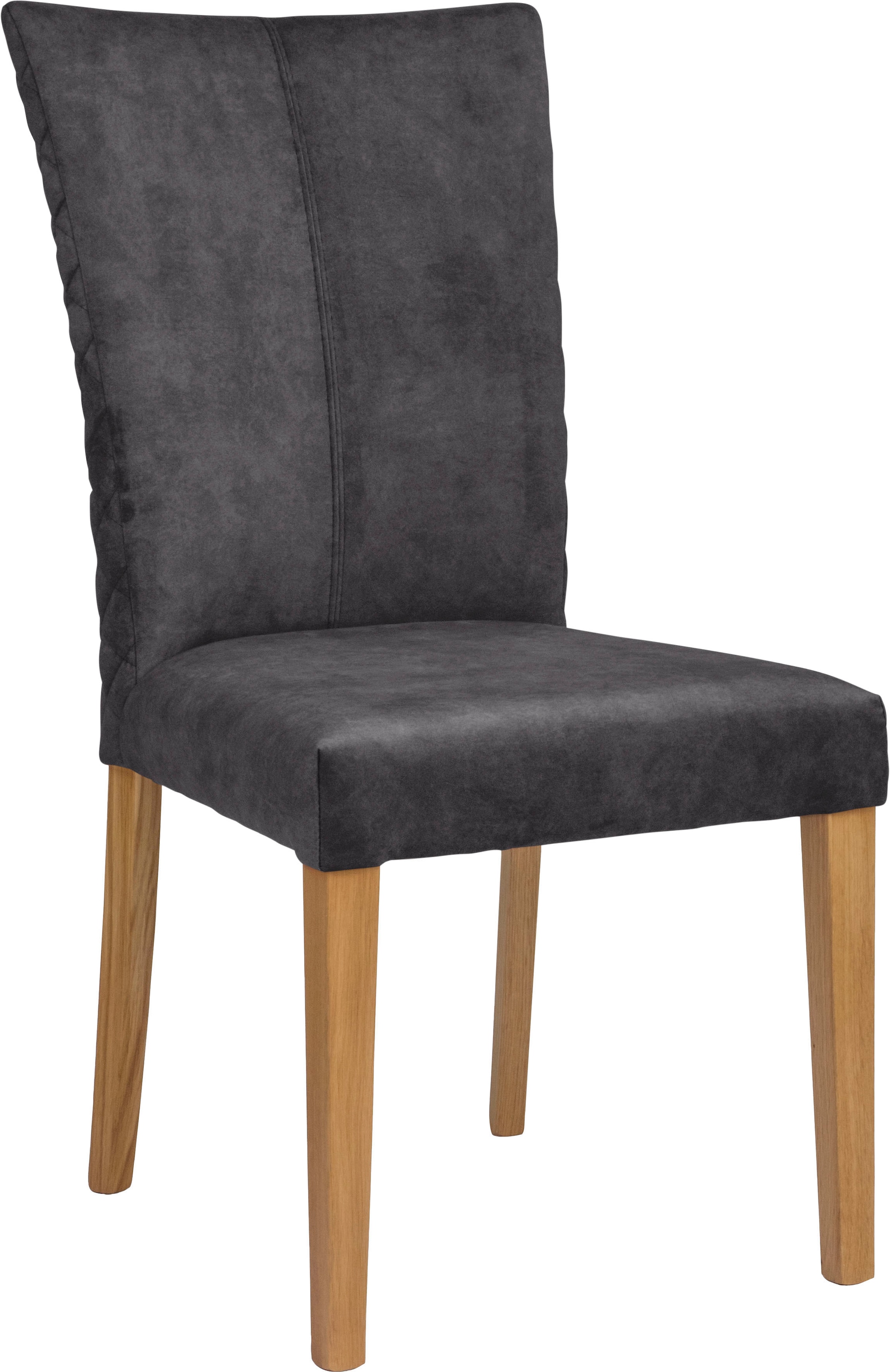 Leonique Esszimmerstuhl »Vence« (Set) 2 Stk.mit Rautensteppung in der Rückenlehne, Beine aus massiver Eiche