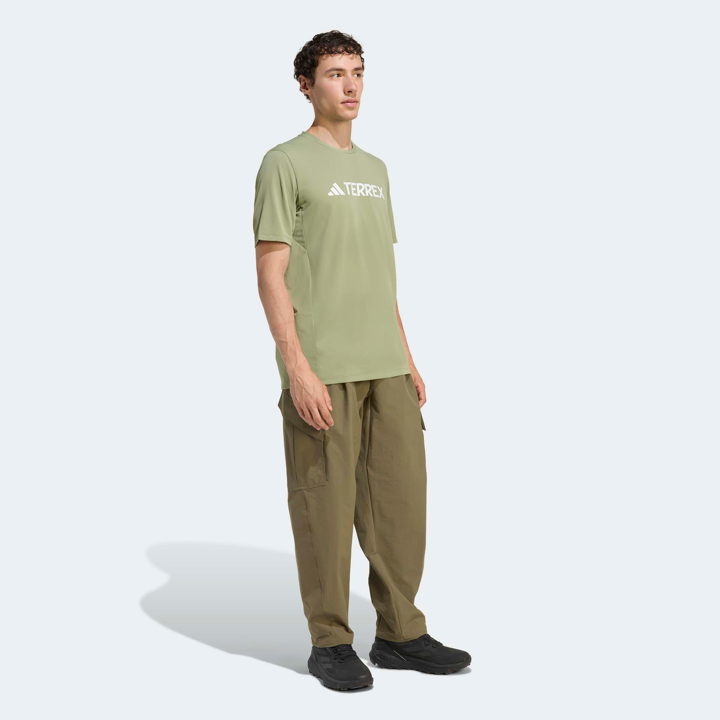 adidas TERREX T-shirt fonctionnel »MULTI CLIMACOOL LOGO TECH« t-shirt fonctionnel sportif, sans fermeture, en polyester