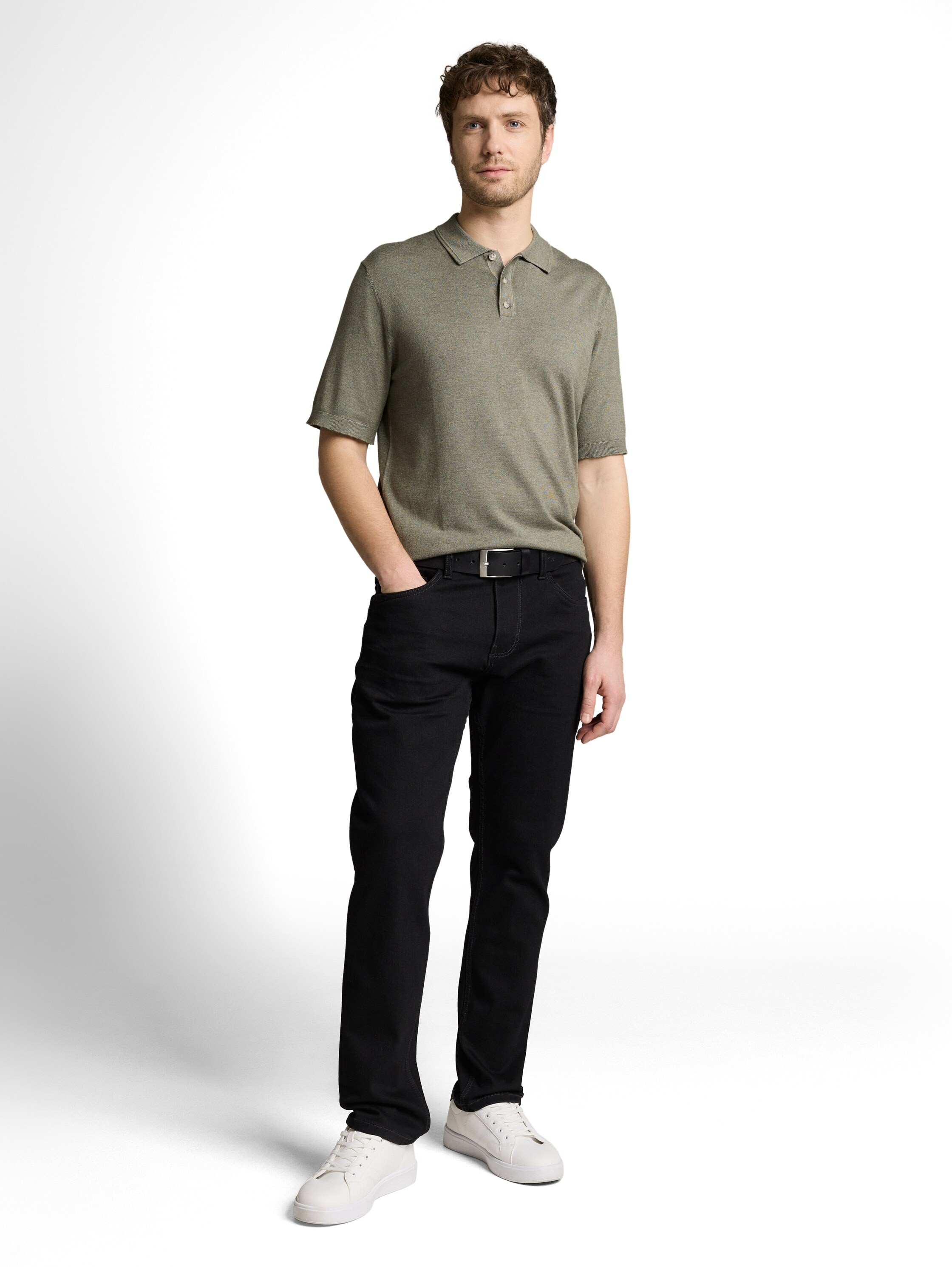 TOM TAILOR Pull en tricot avec bord-côte côtelé