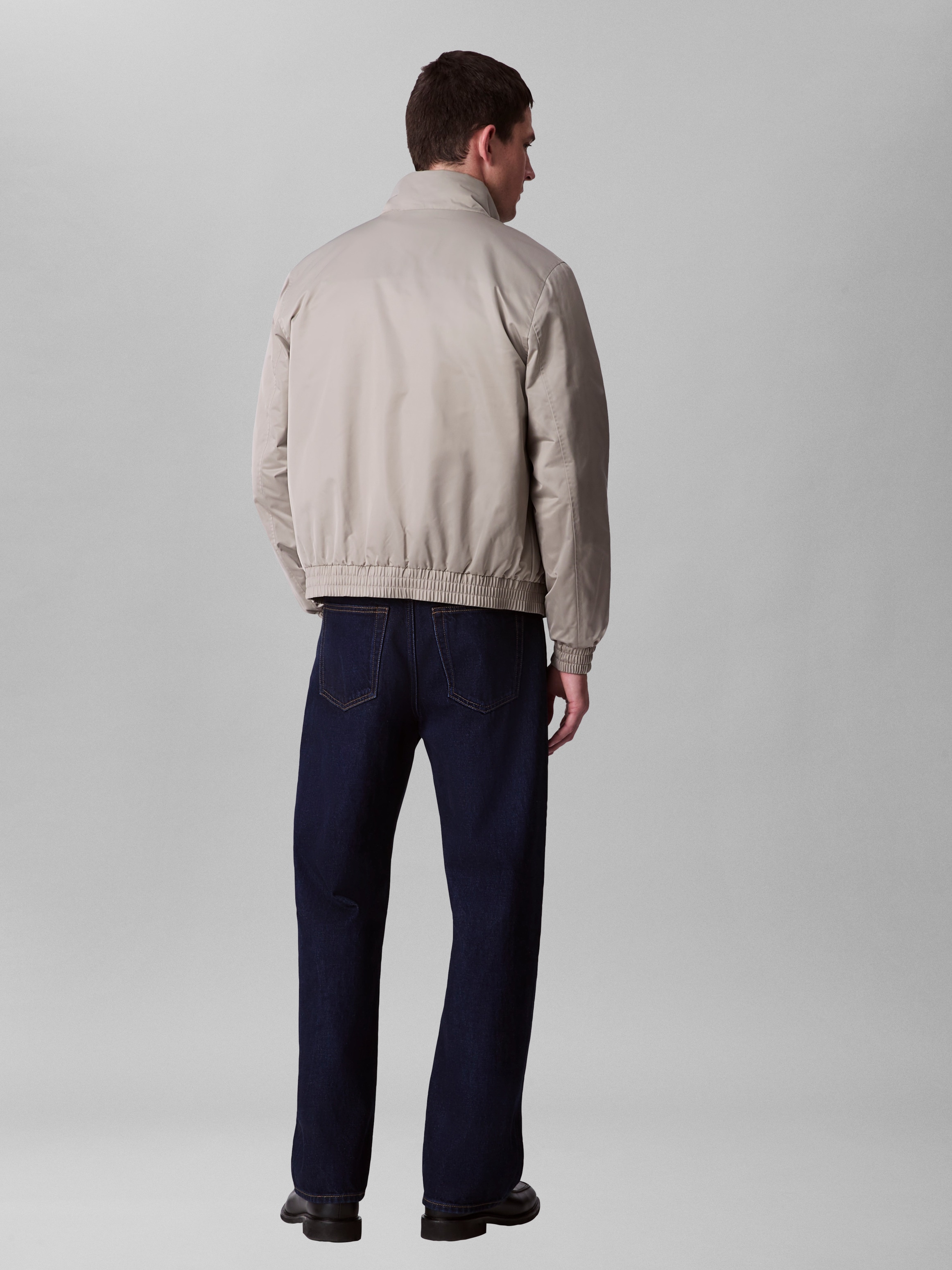 Calvin Klein Jeans Bomberjacke »LS PADDED HARRINGTON JACKET« ohne Kapuze Mit Rundhalsausschnitt mit Stehkragen