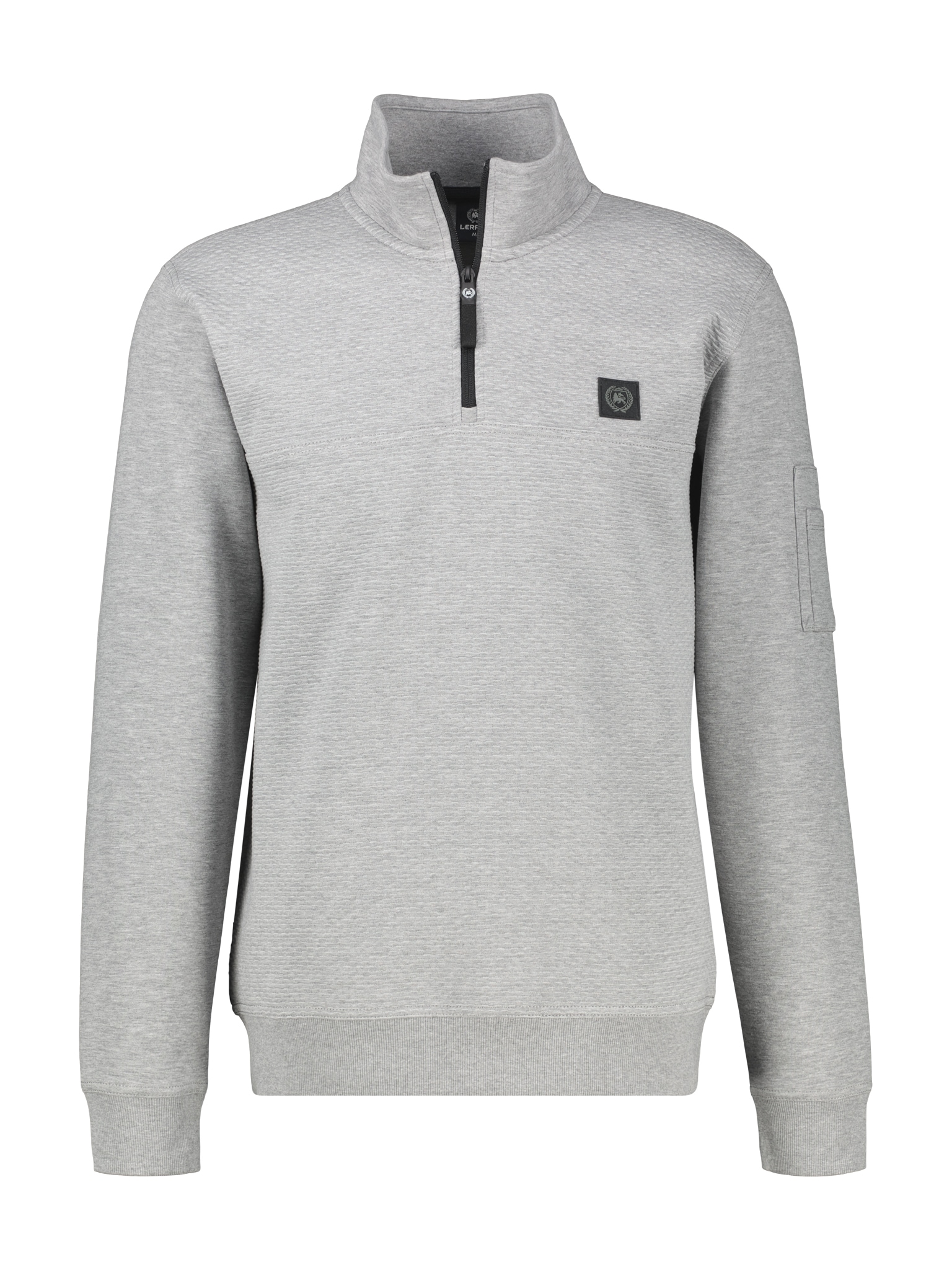 LERROS Sweater , mit Troyerkragen und in Struktur-Optik
