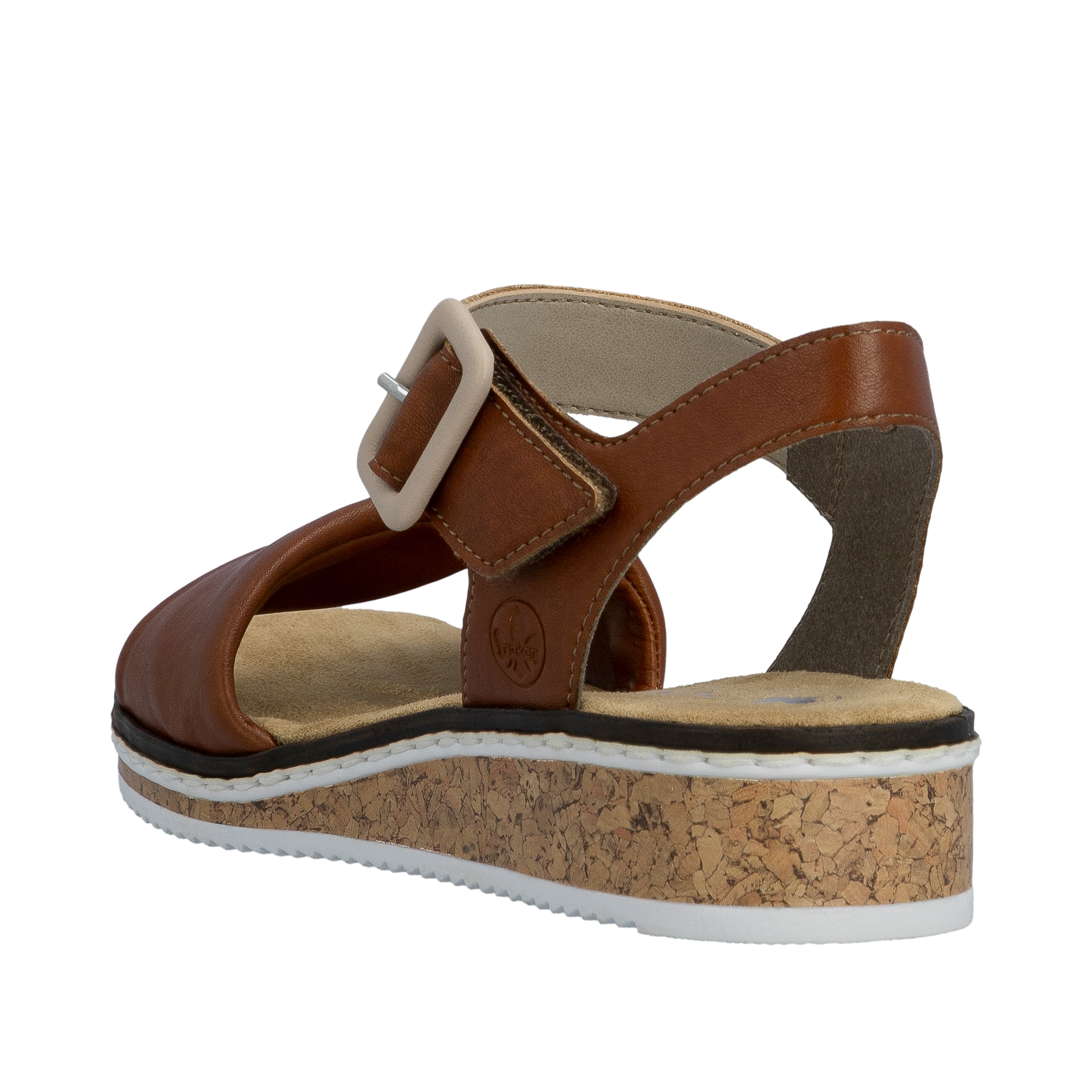Rieker Sandalette  Keilsandale, Sommerschuh, Urlaubsschuh mit Klettriemchen