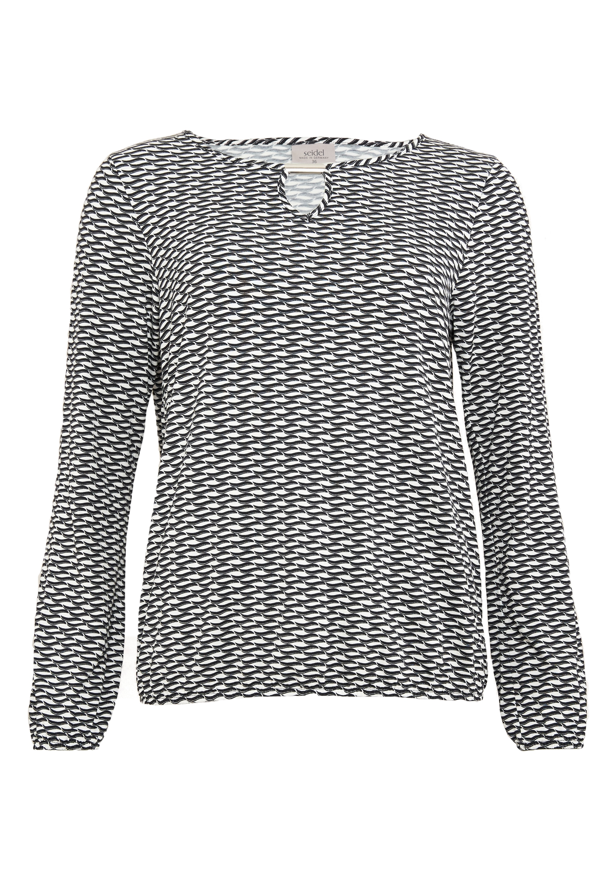 Seidel Moden Langarmshirt »Exklusiv bei OTTO« mit grafischem Muster und Cut-Out - MADE IN GERMANY