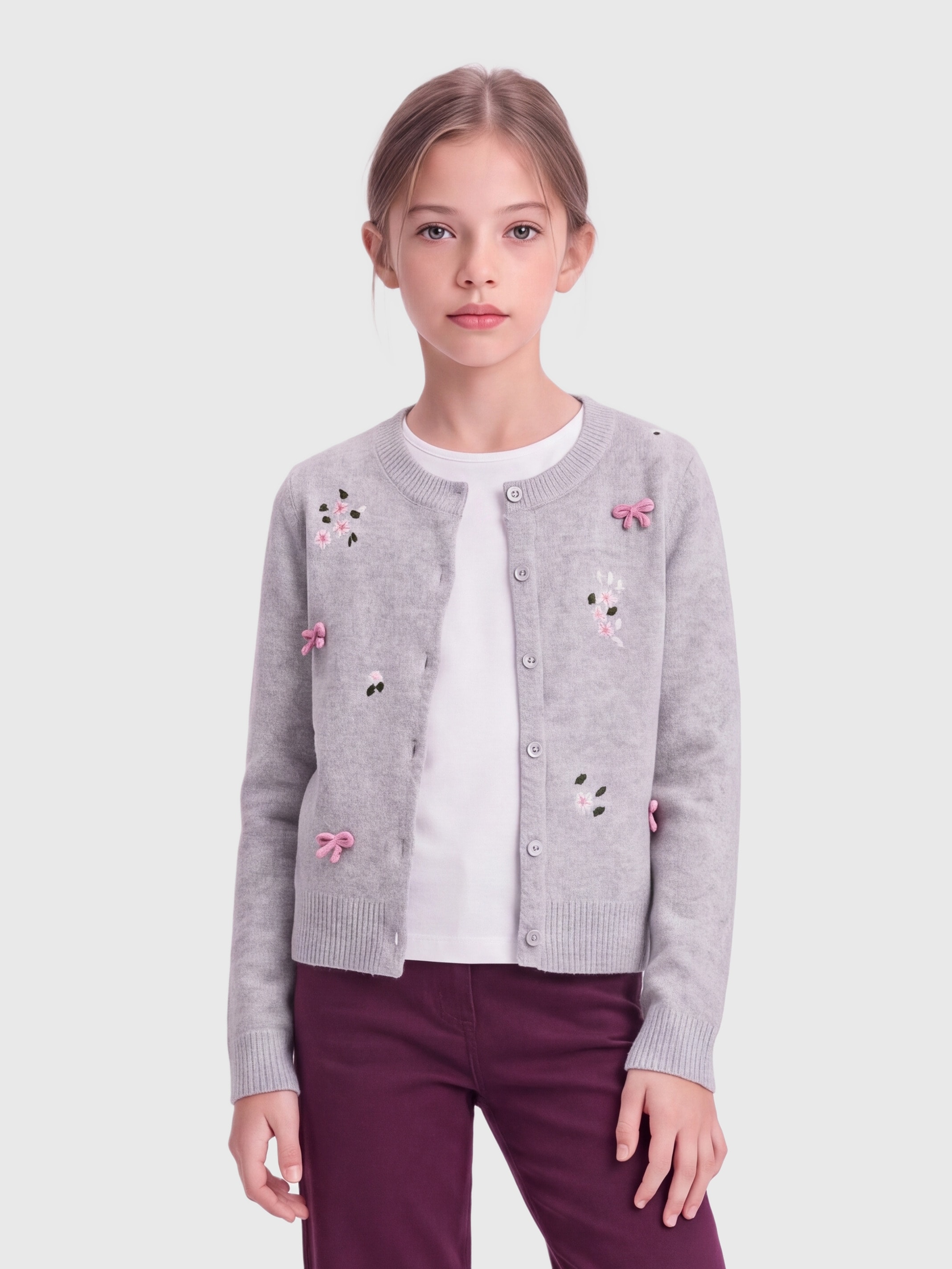 KIDS ONLY Strickjacke »KOGDORA DETAIL LS O-NECK CARDIGAN KNT« Kunstfaser,