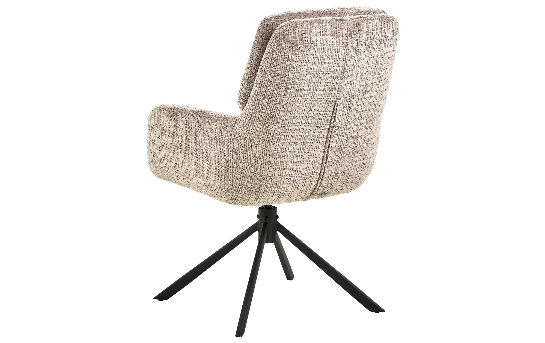 AC Design Esszimmerstuhl »Edgar, Polsterstuhl, Stuhl« (Set) 2 Stk.Stuhl, Stoff, L-Form, Armlehnen, Dreh- & Kippfunktion, FSC™