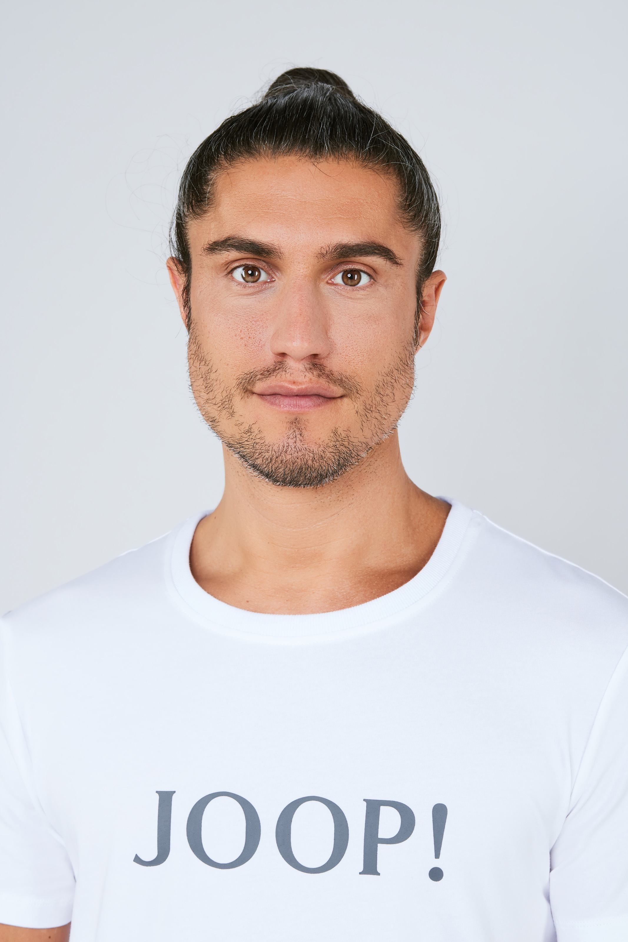 JOOP! T-shirt »Comfort« col rond, logo écrit, manches courtes