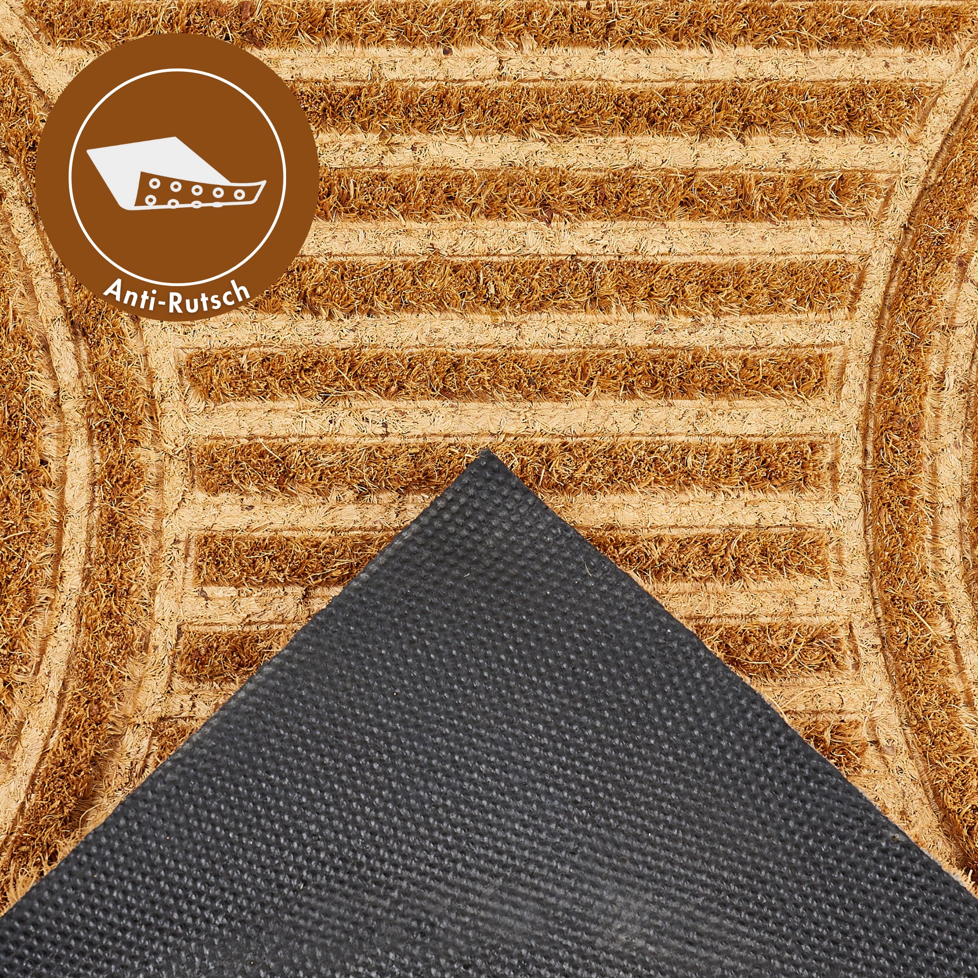 Andiamo Tapis de sol »Kokos« Rectangulaire 17 mm Höhe Schmutzfangmatte, verschiedene Designs, In- und Outdoor geeignet