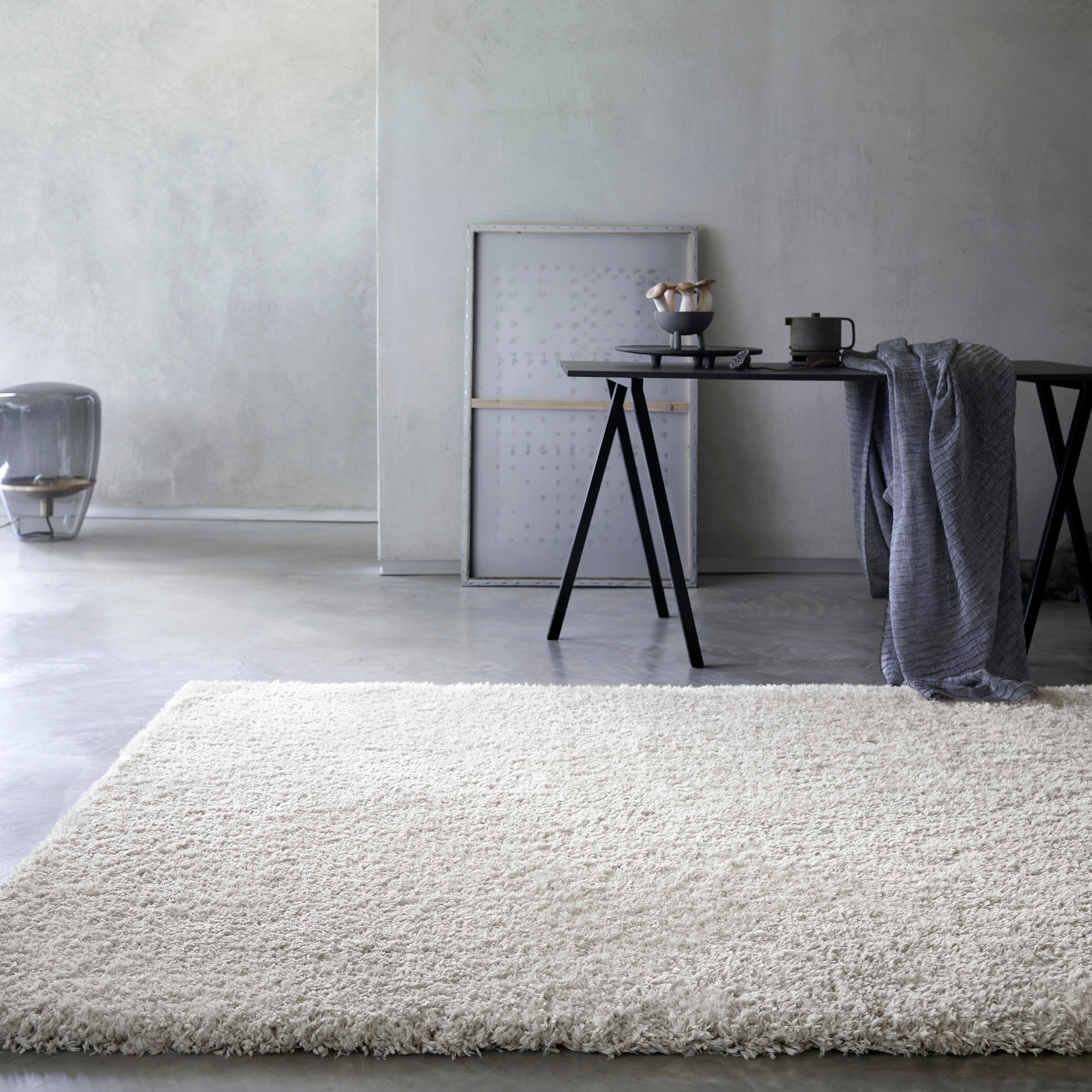 Wecon home Basics Tapis à poils longs »Smilla« Rectangulaire 50 mm Höhe Wohnzimmer