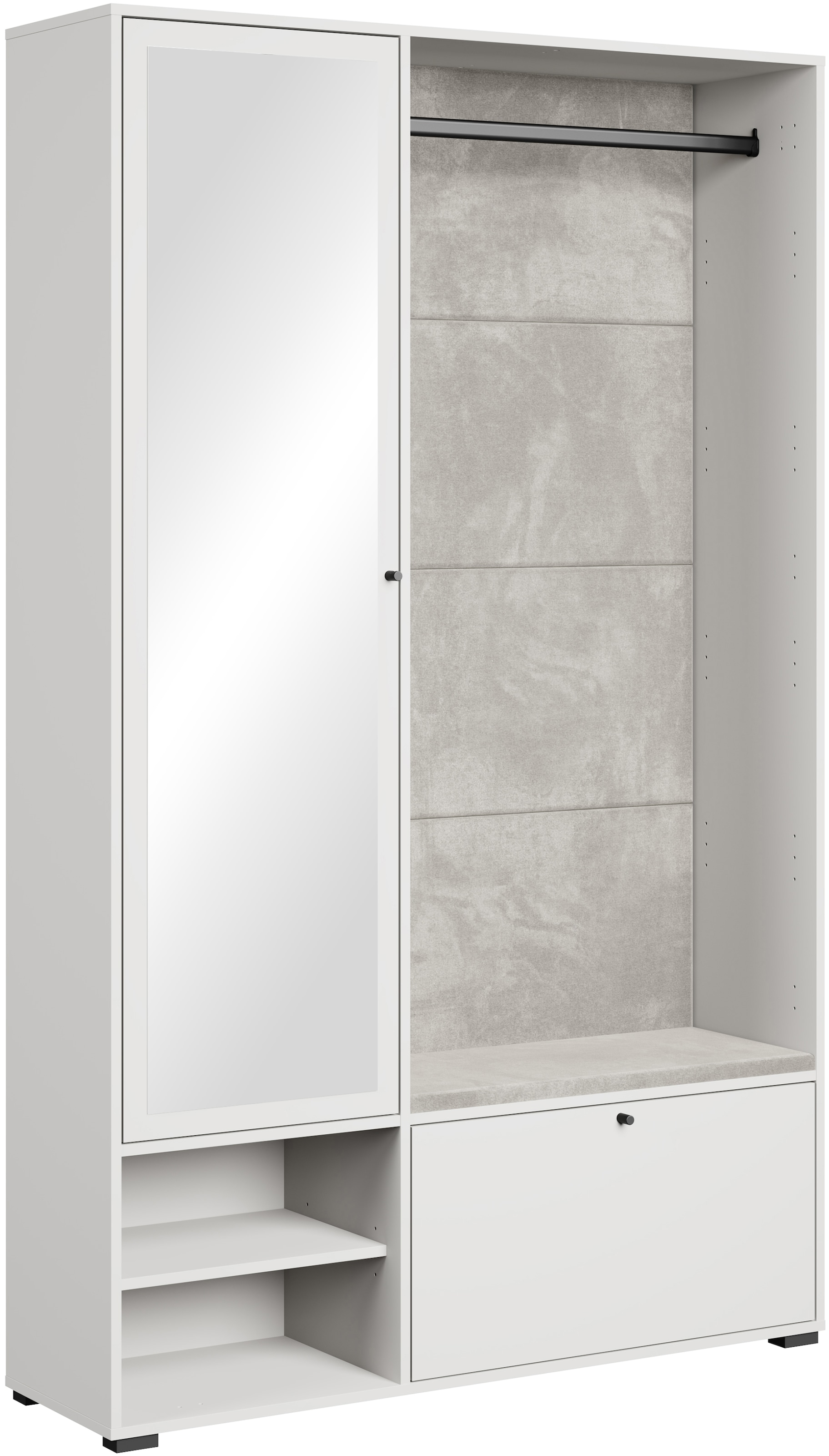 Home affaire Ensemble de vestiaires »Garderobe mit Spiegel, Sitzbank und Kleiderstange« 1 cuis tlg.