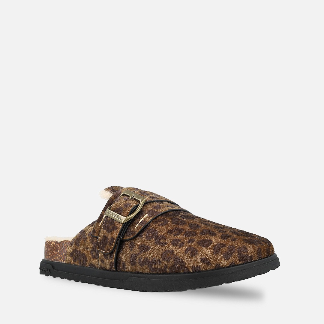 O'Neill Chausson »LERRY FUR MULE WOMEN LOW«  avec motif léopard