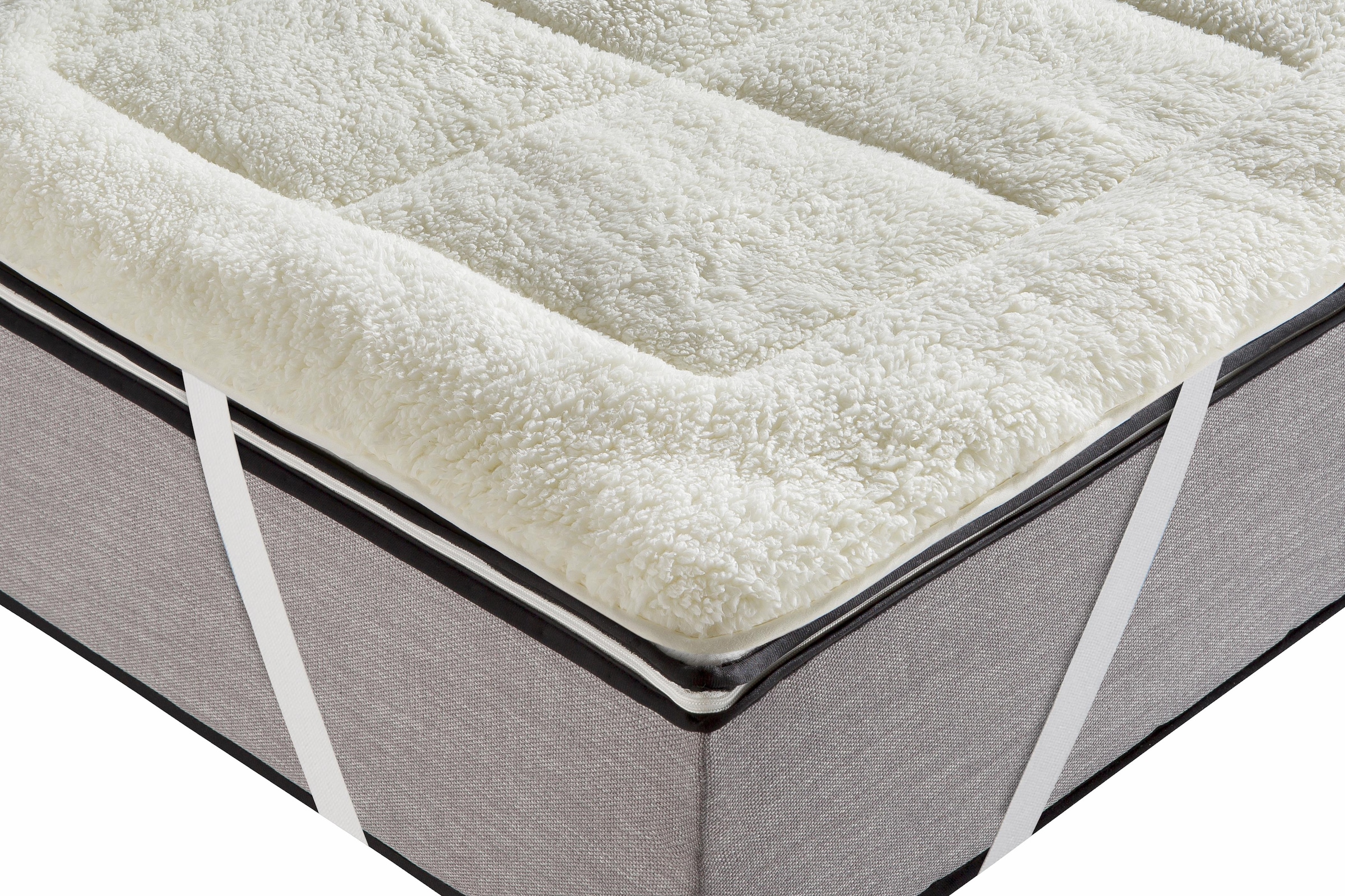 RIBECO Matratzenauflage »Luise, in Lammfloor Optik, 90x200 cm und weitere Grössen« Auflage beidseitig für Sommer und Winter nutzbar, waschbar bis 60°C