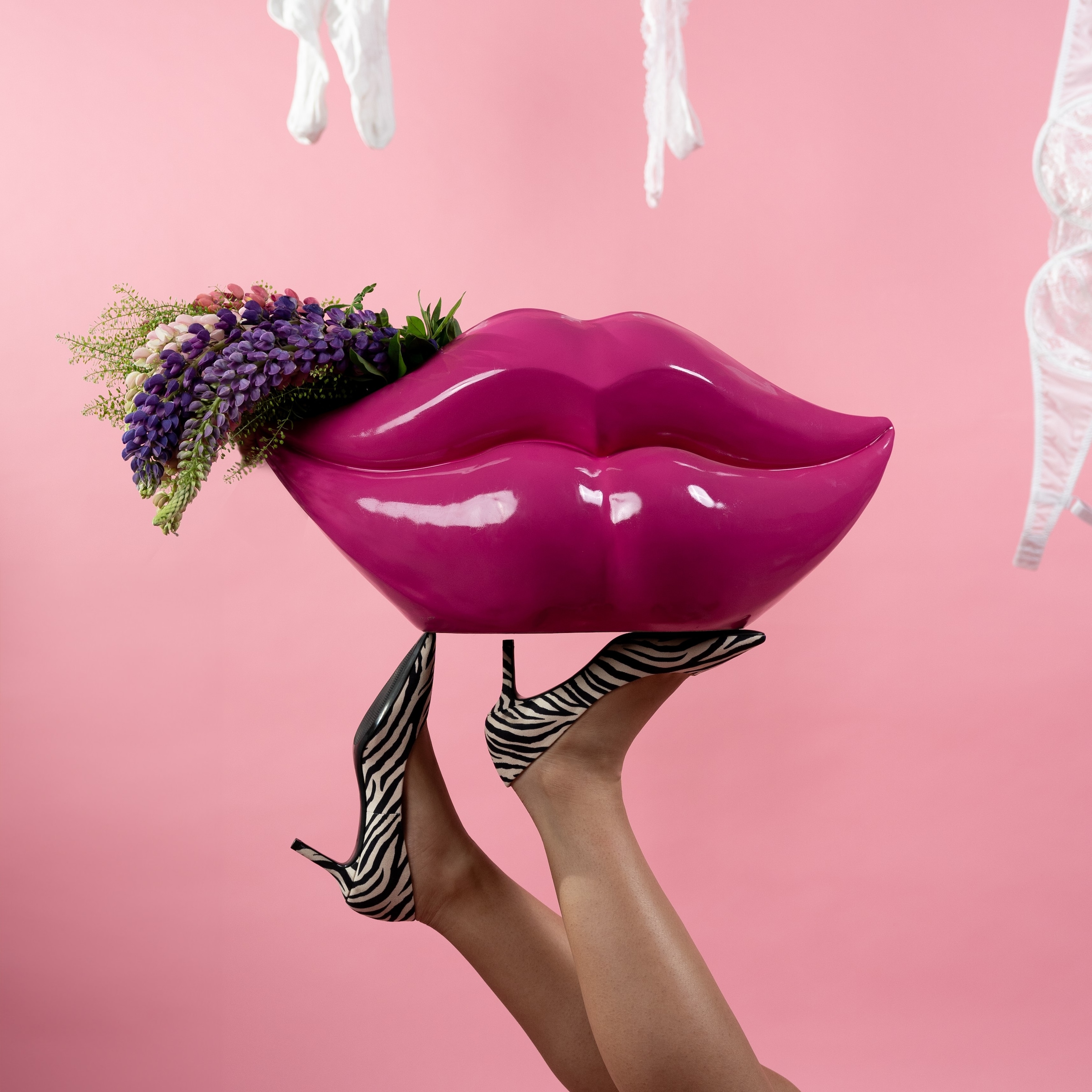 Kare Design Tischvase »Vase Lips Pink 28cm«