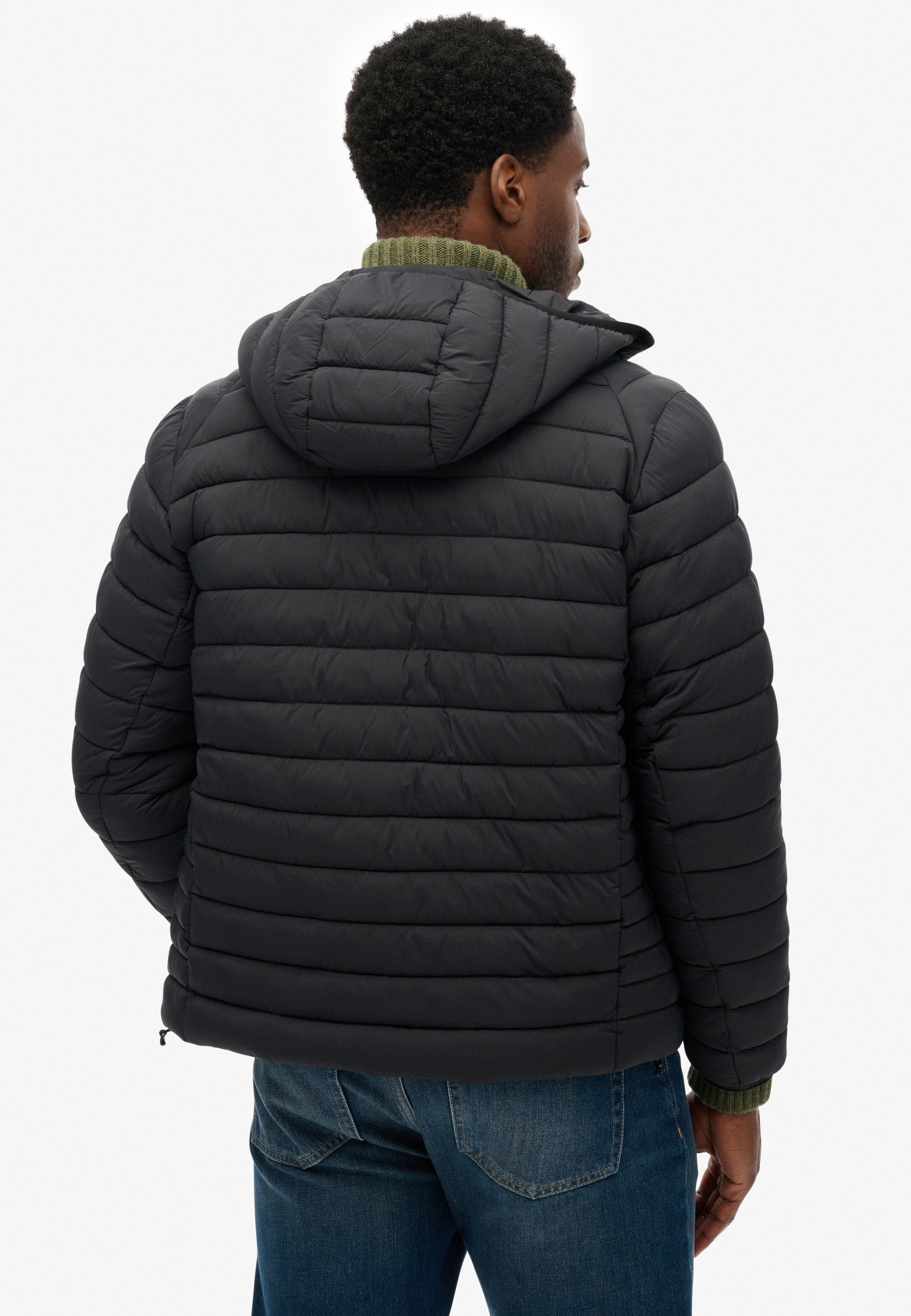 Superdry Steppjacke »Hooded Fuji Lite Jacket« mit Kapuze slim fit Form, mit Kapuze