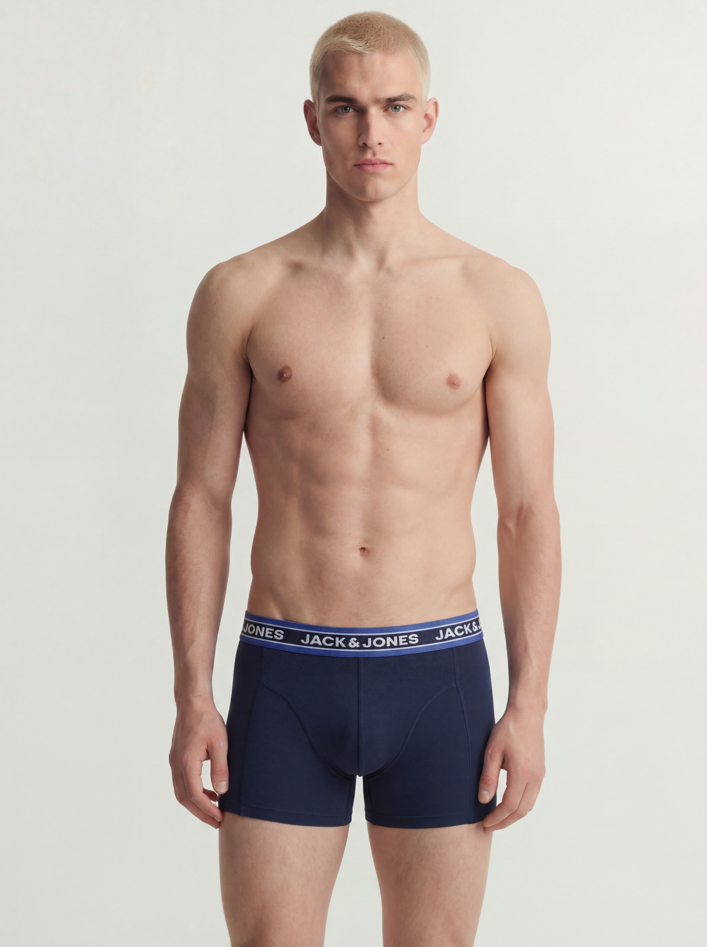 Jack & Jones Tronc »JACOLIVER TRUNKS 5 PACK NOOS« Paquet, 5 cuis mélange de coton, bord-côte élastique