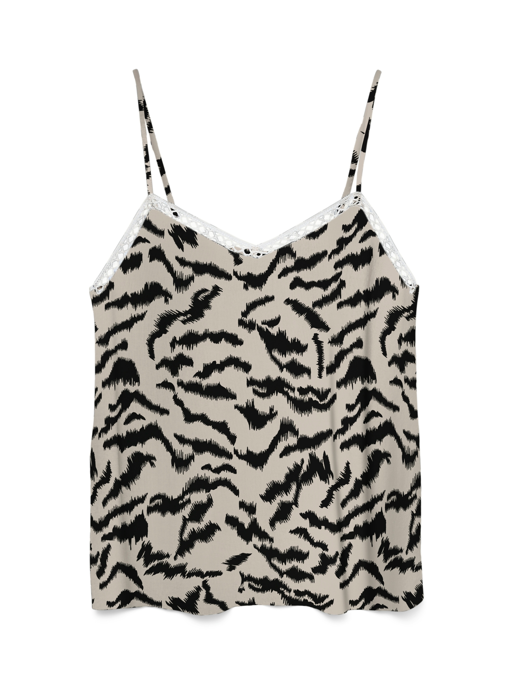Vero Moda Top à bretelles spaghetti »VMMENNY LACE SINGLET WVN GA« viscose, coupe regular