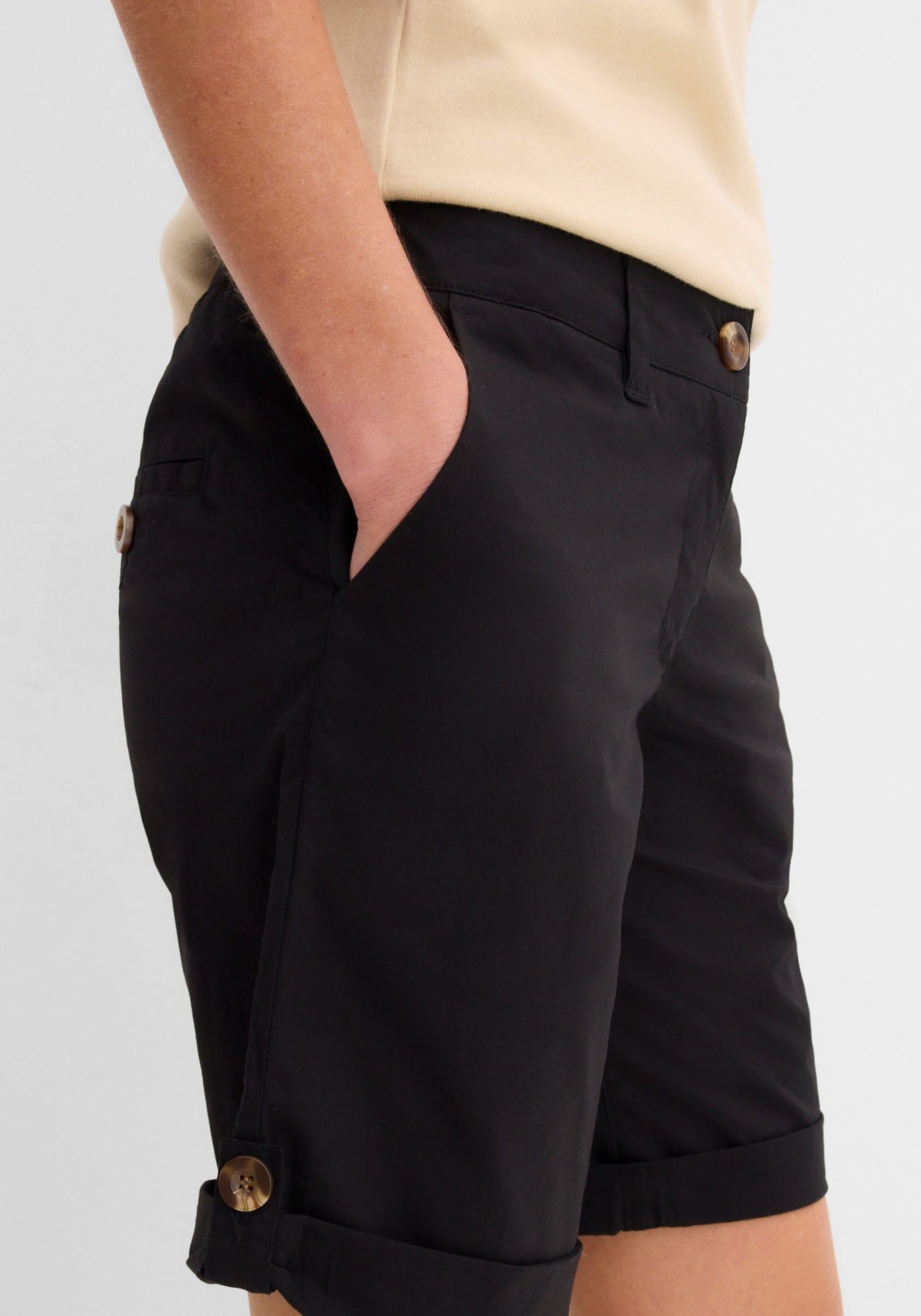 bonprix Bermuda »Stretch Bermuda«  avec jambes retroussables, Regular Fit
