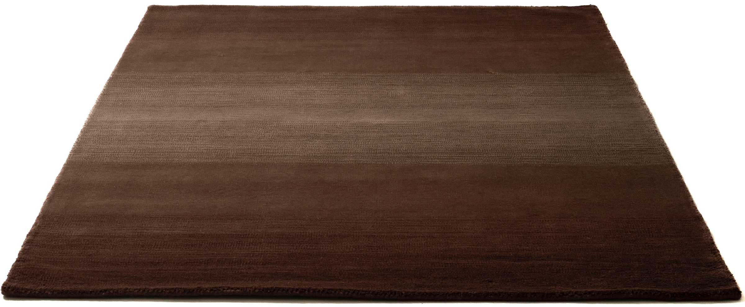 THEKO Wollteppich »Wool Comfort« rechteckig 14 mm Höhe Handweb Teppich, reine Wolle, handgewebt, brilliante Farben, Scandi