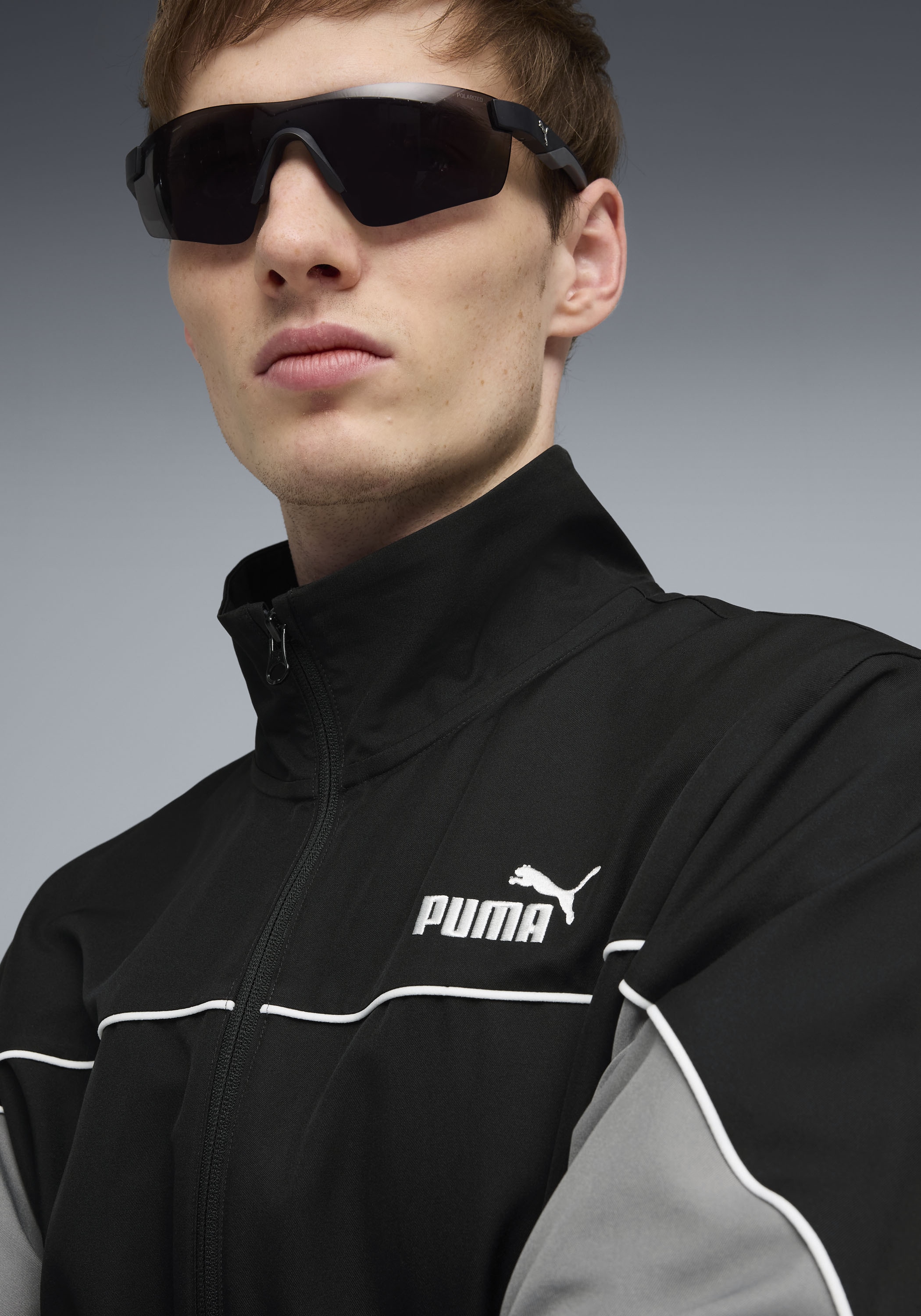 PUMA Jogginganzug »WOVEN COLORBLOCK SUIT« 2 tlg. sportlicher Stil, atmungsaktives Material, mit DryCELL Technologie