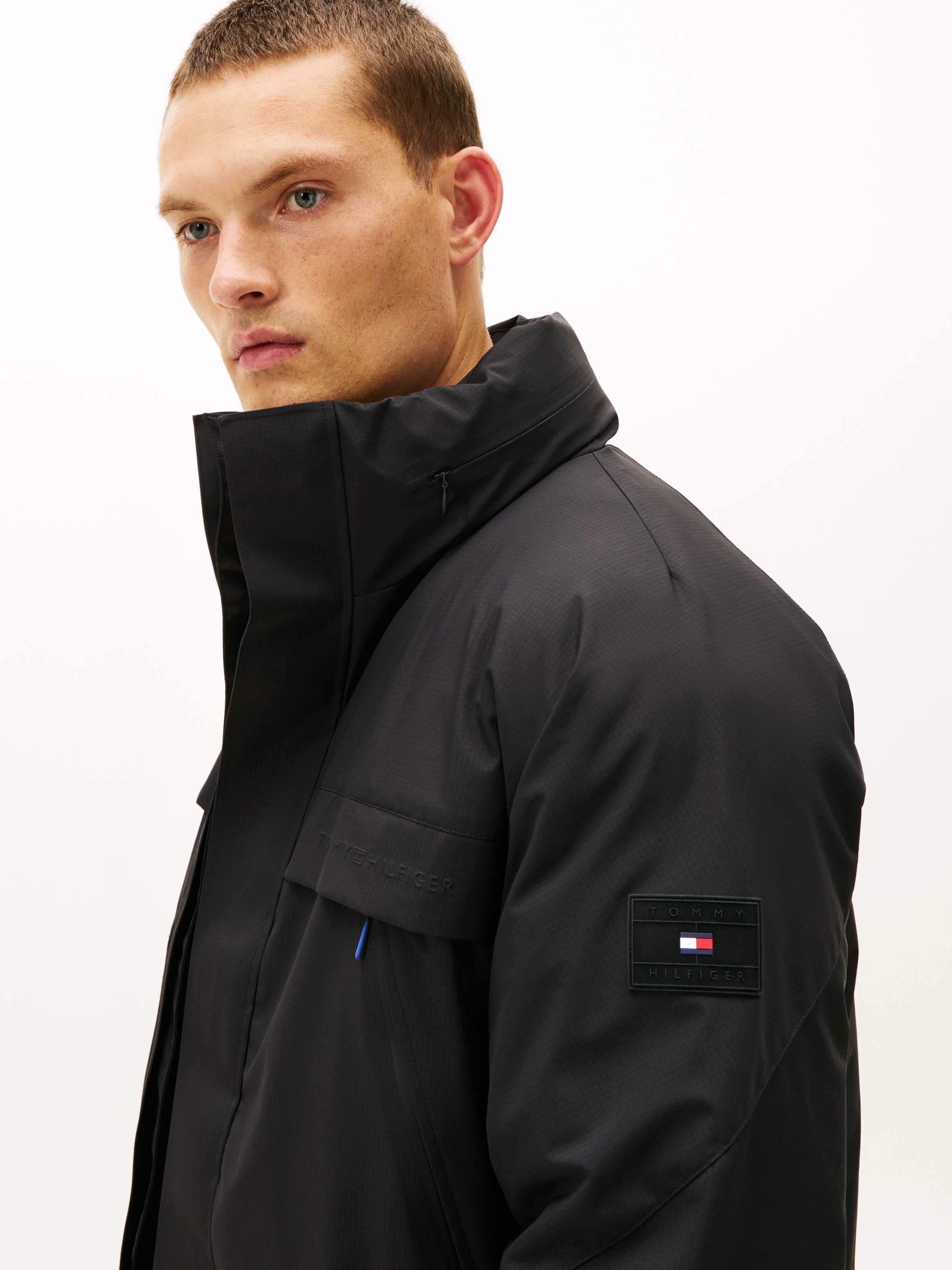 Tommy Hilfiger Outdoorjacke »TECH PADDED JKT« mit Kapuze Winterjacke, Stehkragen mit verstaubarer Kapuze, relaxed fit