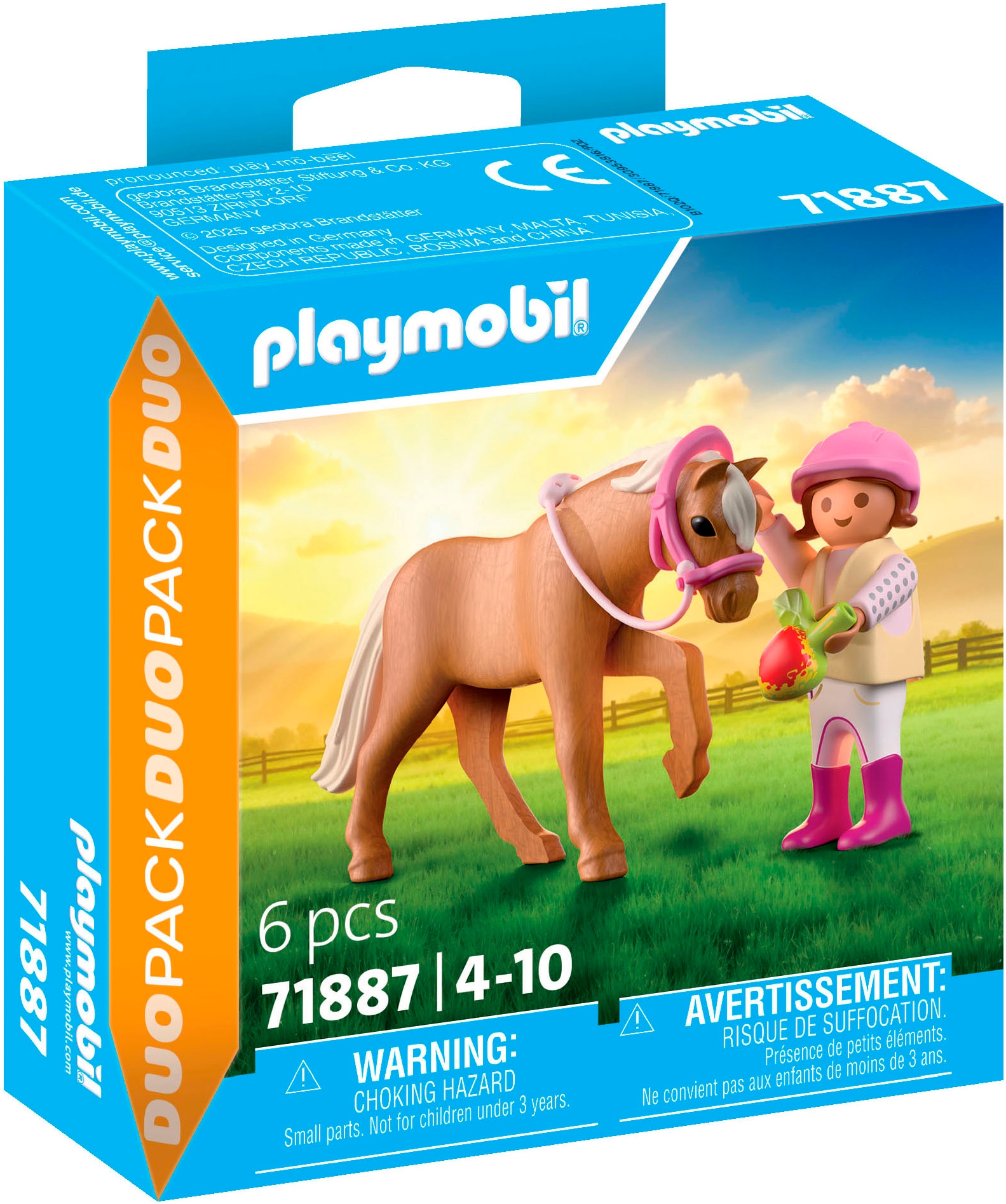 Playmobil® Konstruktions-Spielset »Mädchen mit Pony (71887), Duo Pack« Made in Europe