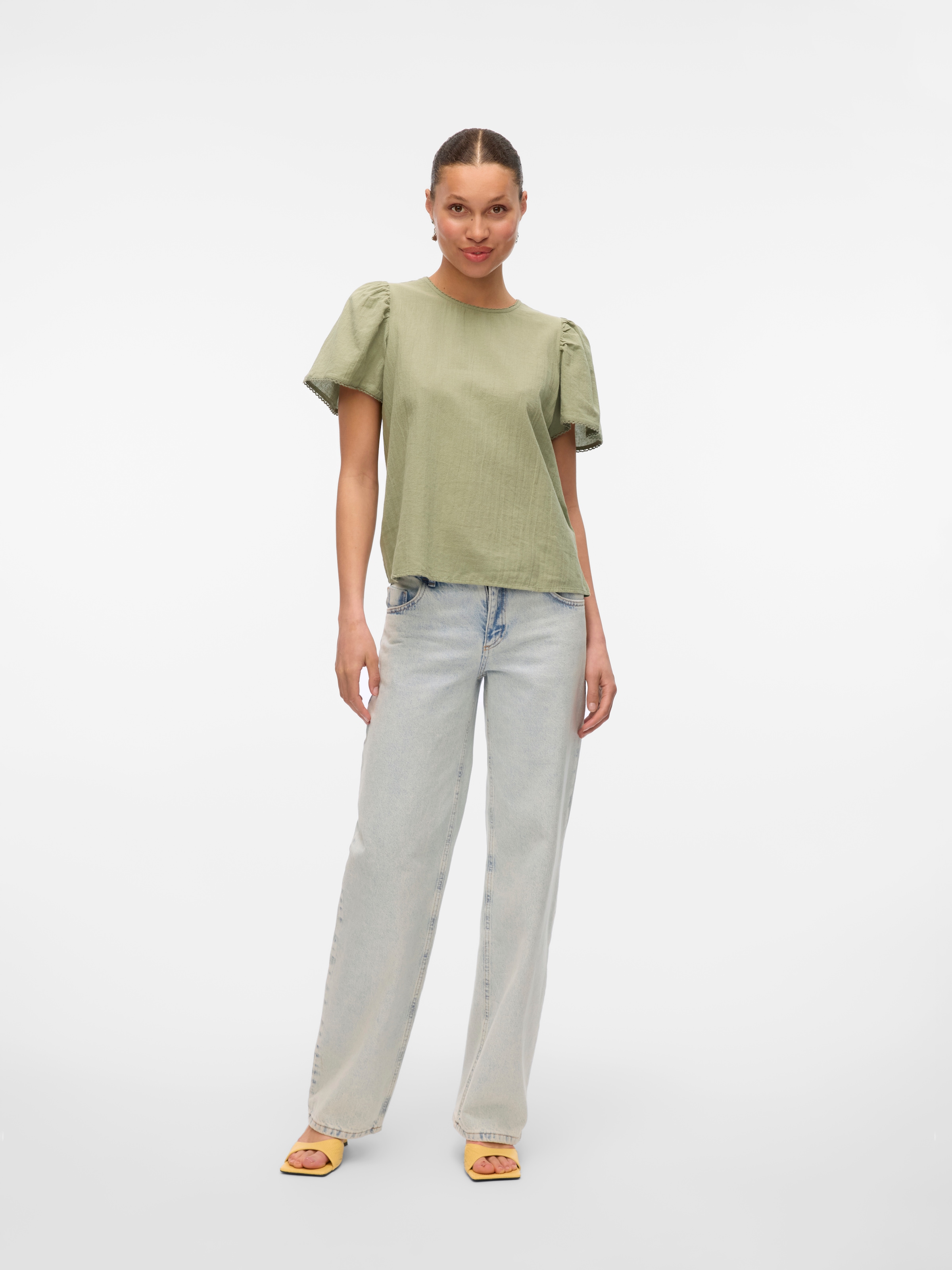 Vero Moda Blouse à manches courtes »VMPRETTY SS TOP WVN GA NOOS«