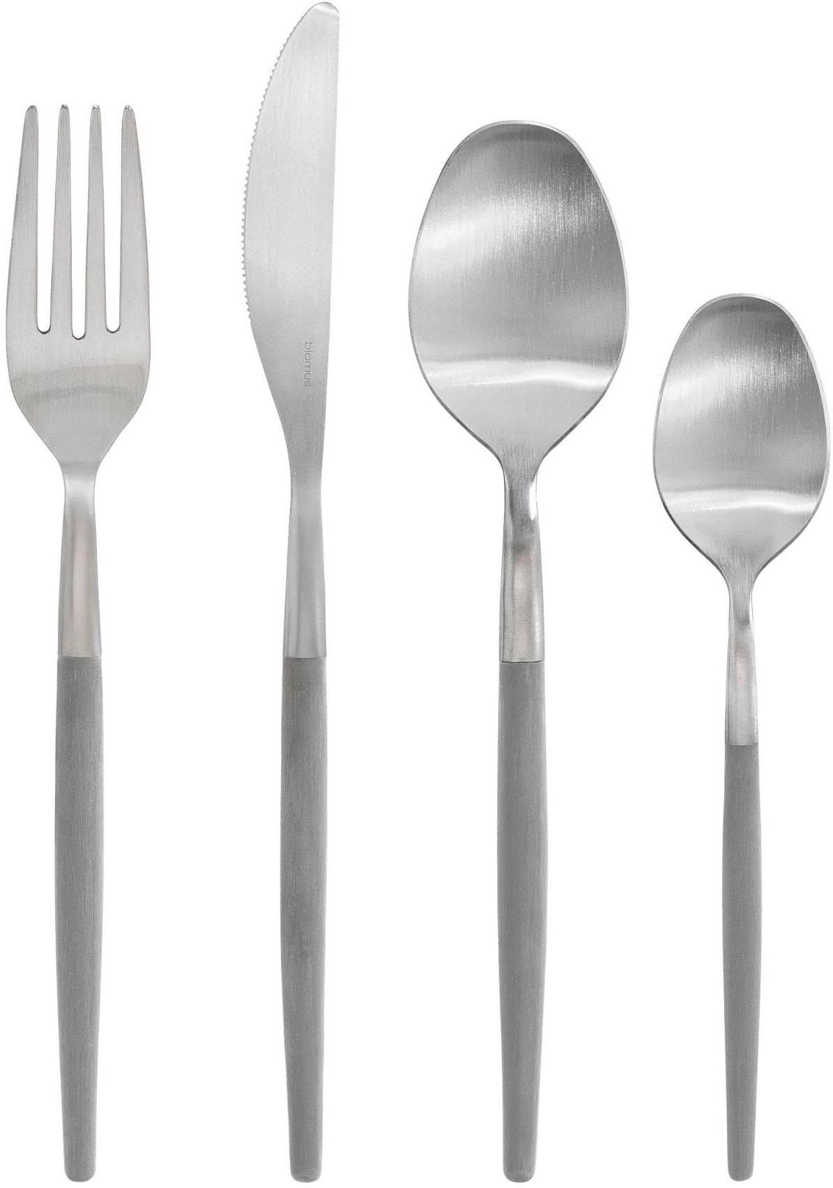 BLOMUS Set de couverts »MAXIME« matt, bebürstet, Griffe mit Kunststoffbeschichtung